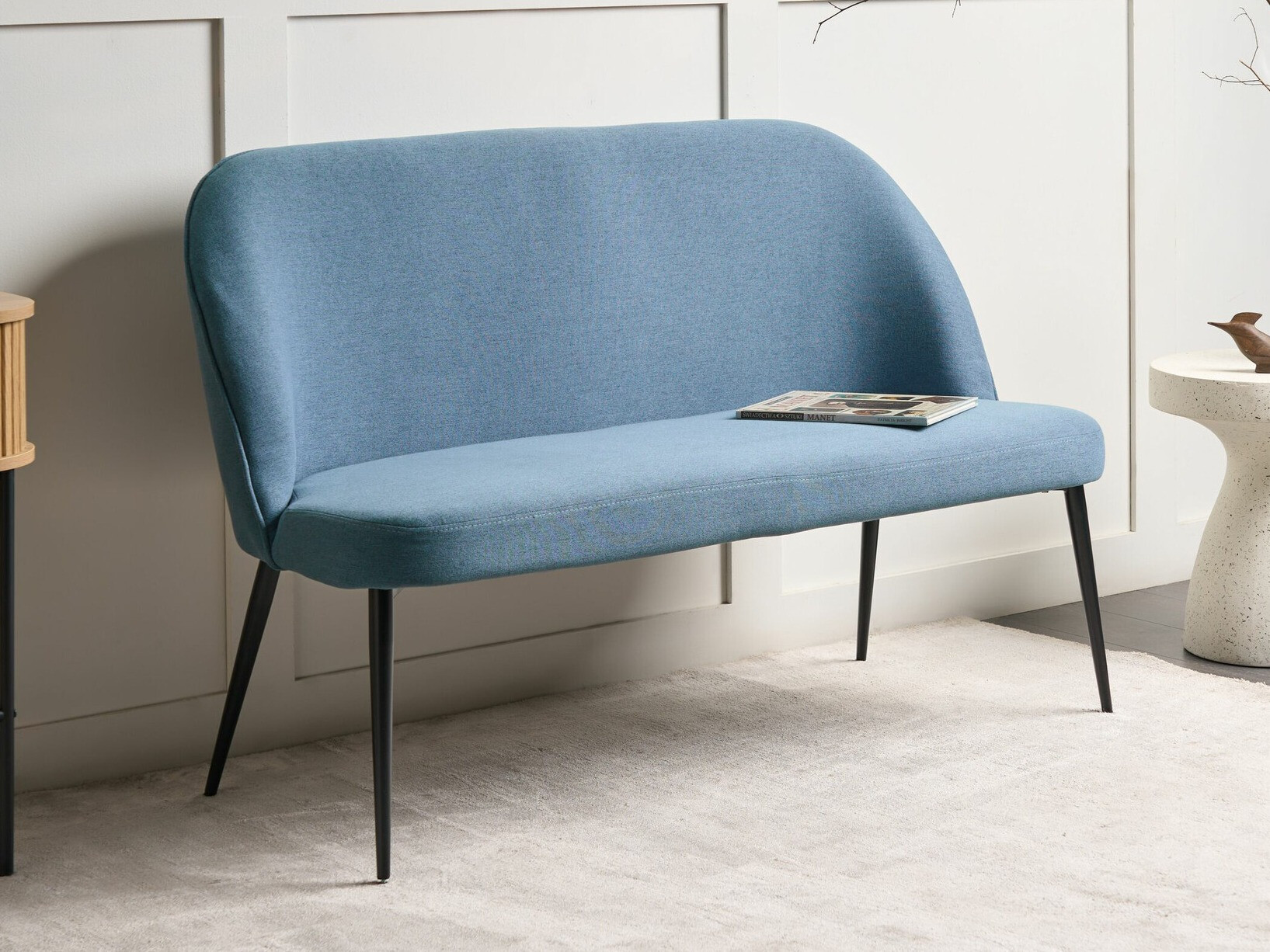 Tapecirana klupa Berwyn 2379 (Svijetlo plava)