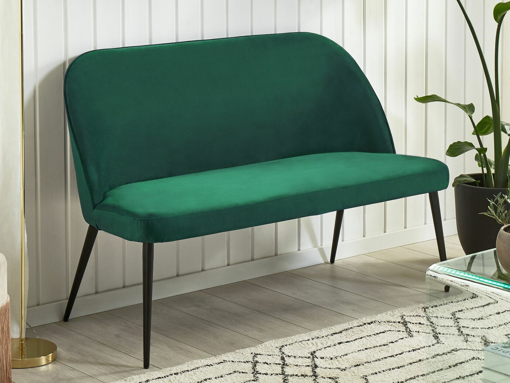 Tapecirana klupa Berwyn 2379 (Zelena)