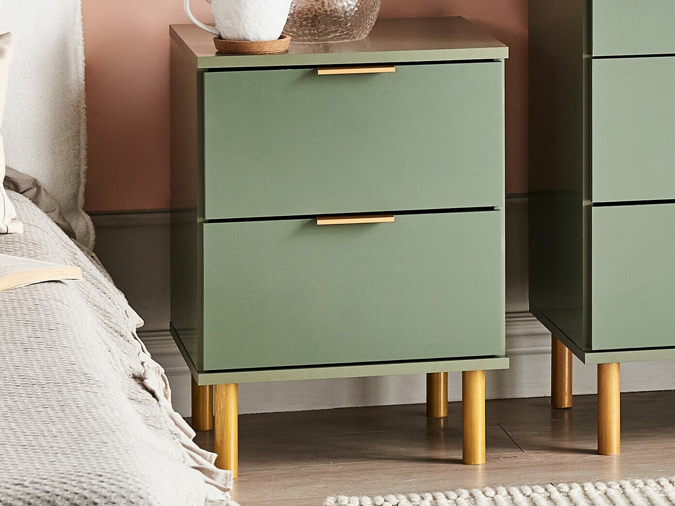 Noćni ormarić Berwyn 2384 (Zelena)