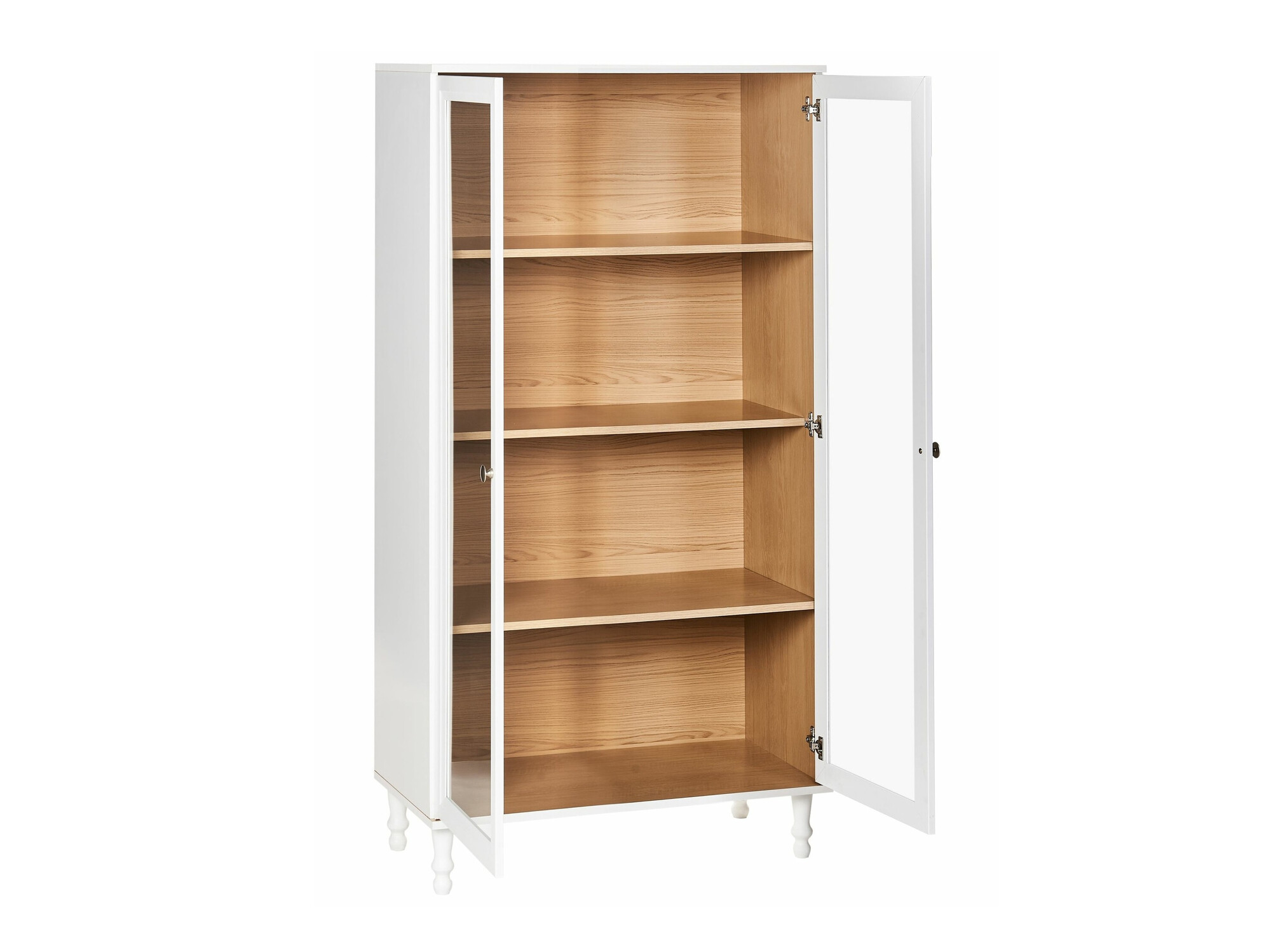 Polica Berwyn 2385 (Bijela + Svijetlo drvo)