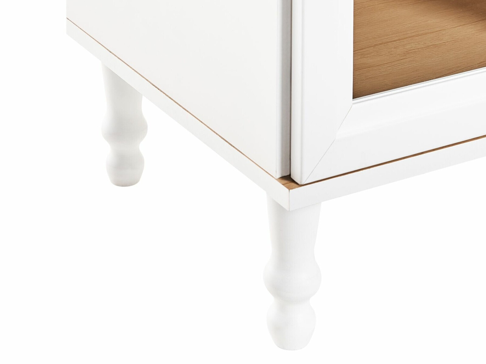 Polica Berwyn 2386 (Bijela + Svijetlo drvo)