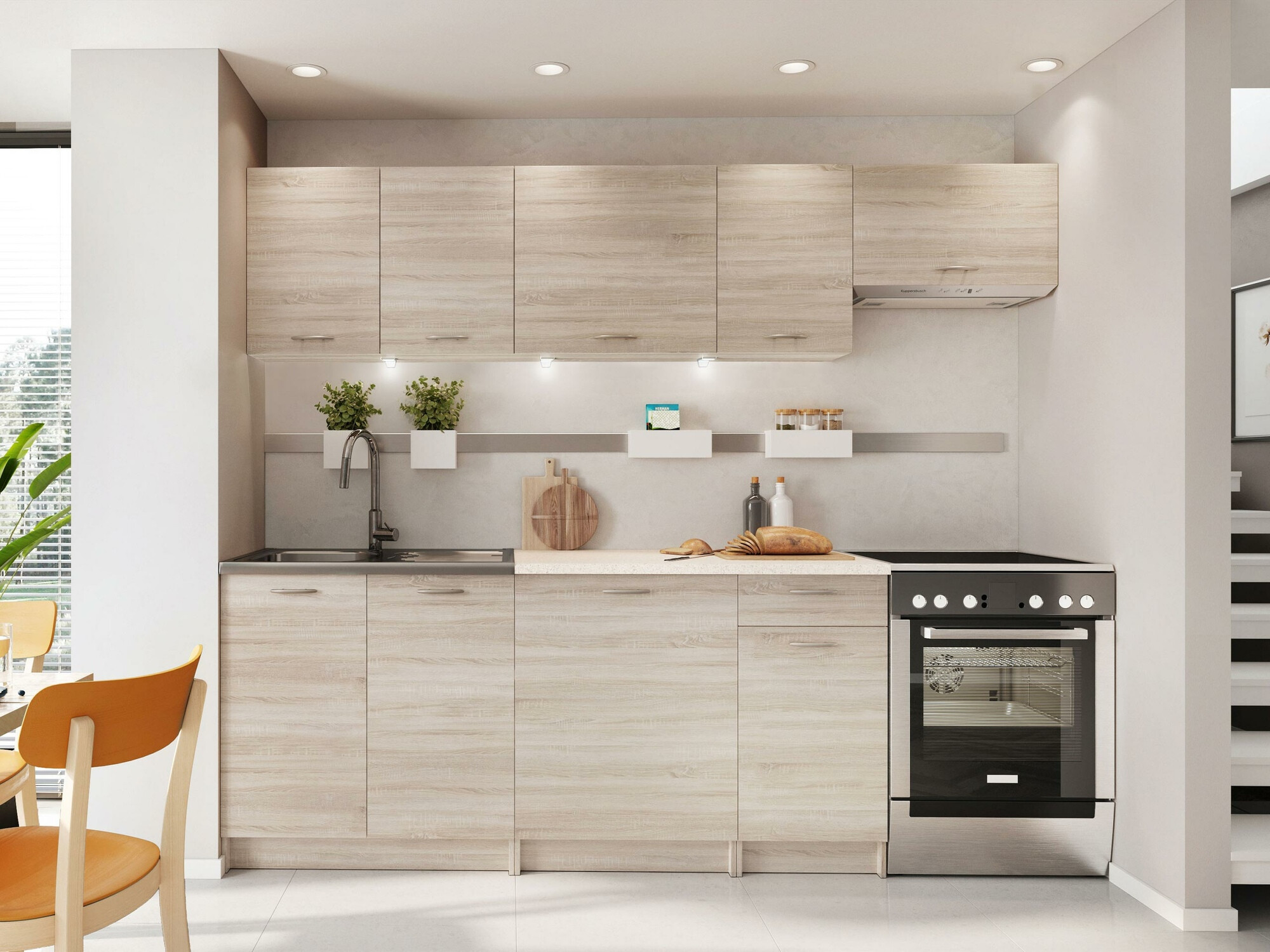 Kuhinjski set Trenton 105 (Sonoma hrast + Bež)