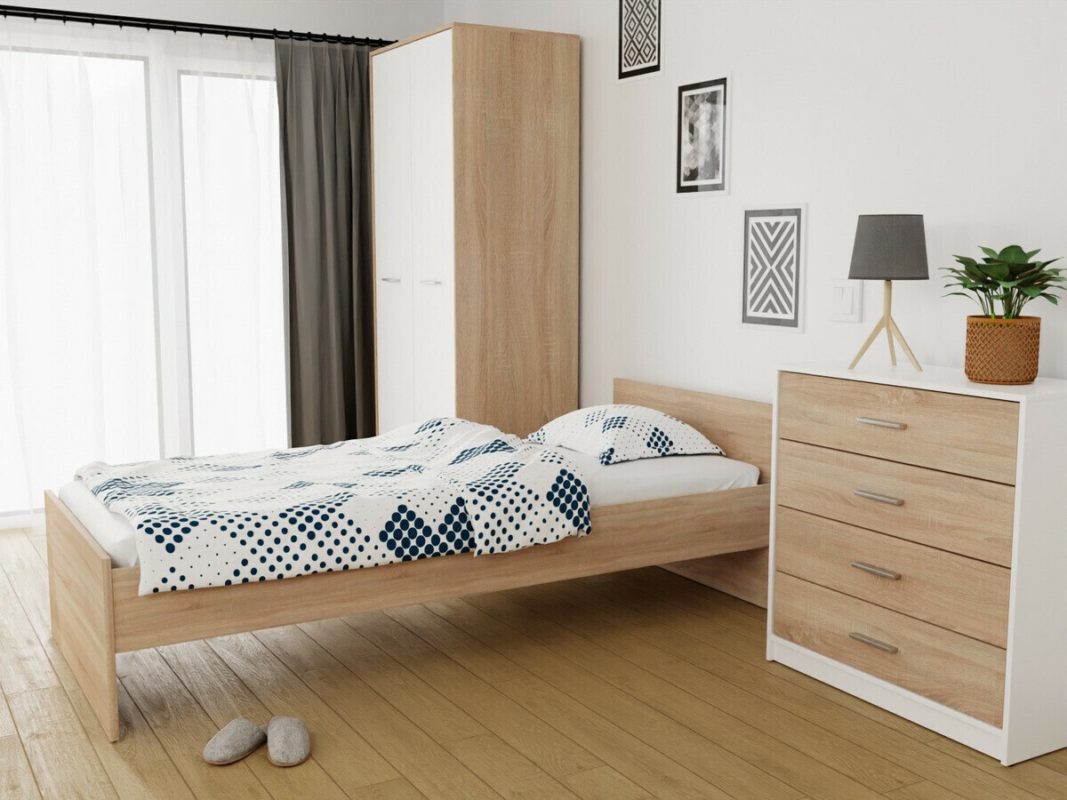 Krevet Novsore 126 (Sonoma hrast)