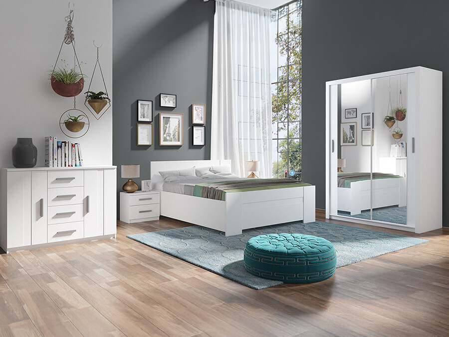 Set za spavaću sobu Catromi 113 (Bijela)