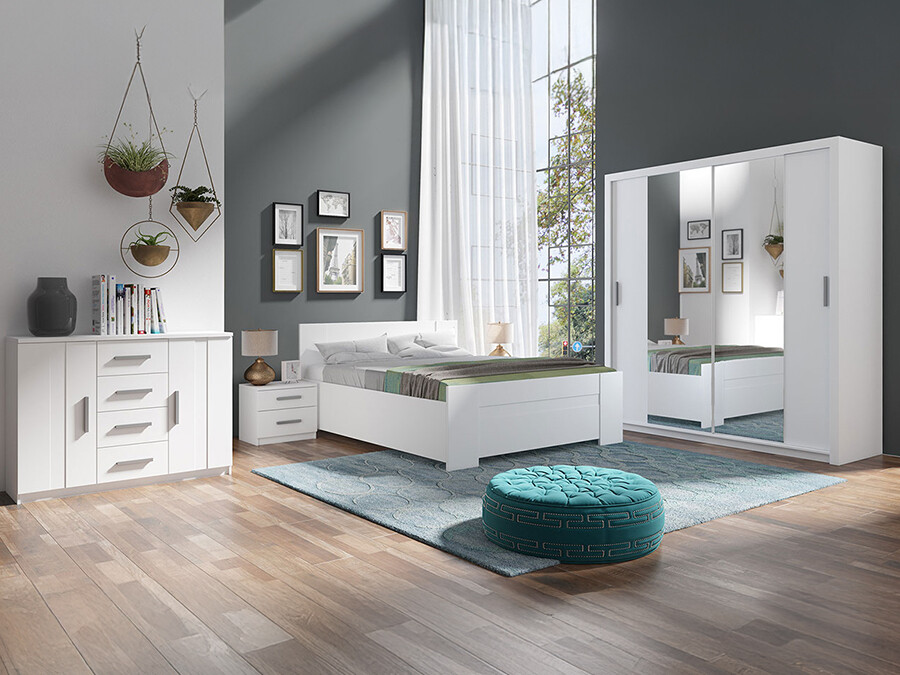 Set za spavaću sobu Catromi 114 (Bijela)