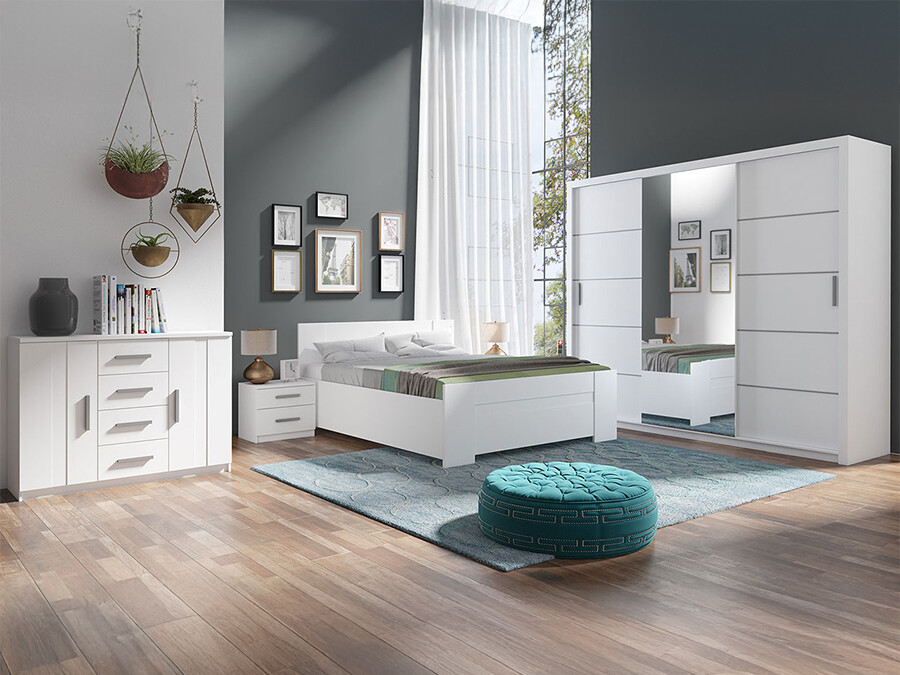 Set za spavaću sobu Catromi 116 (Bijela)