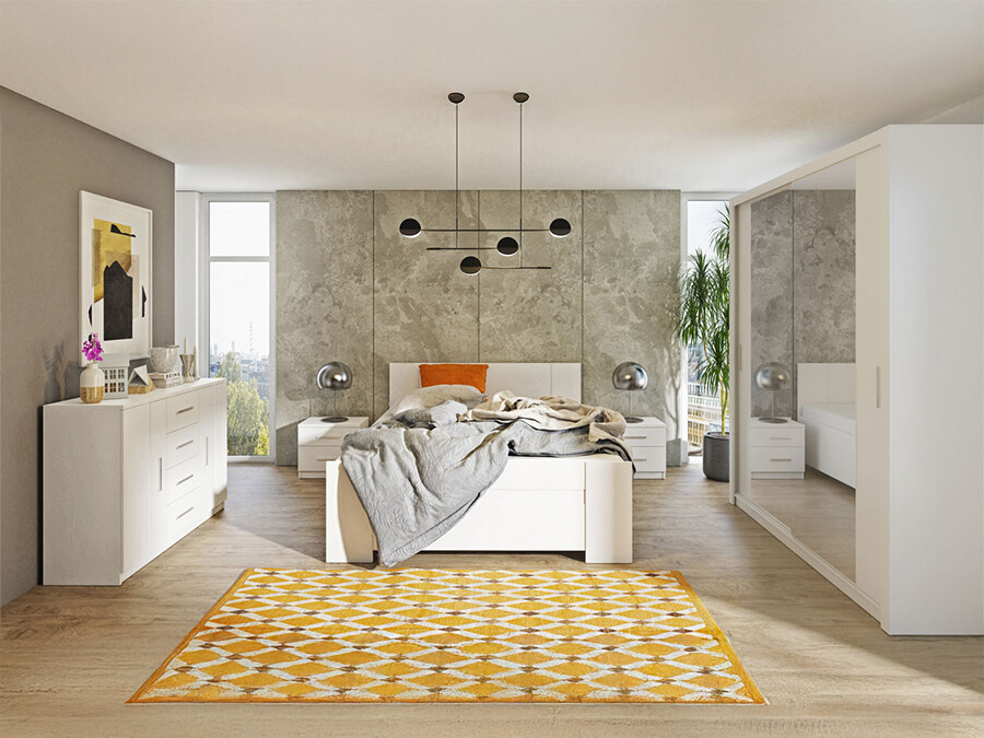 Set za spavaću sobu Catromi 121 (Bijela)