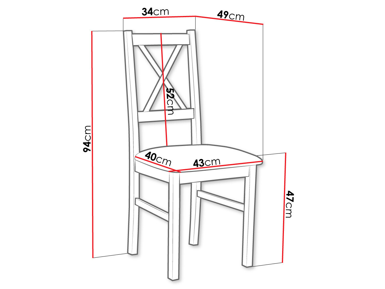 Stolica Victorville 173 (Crna)