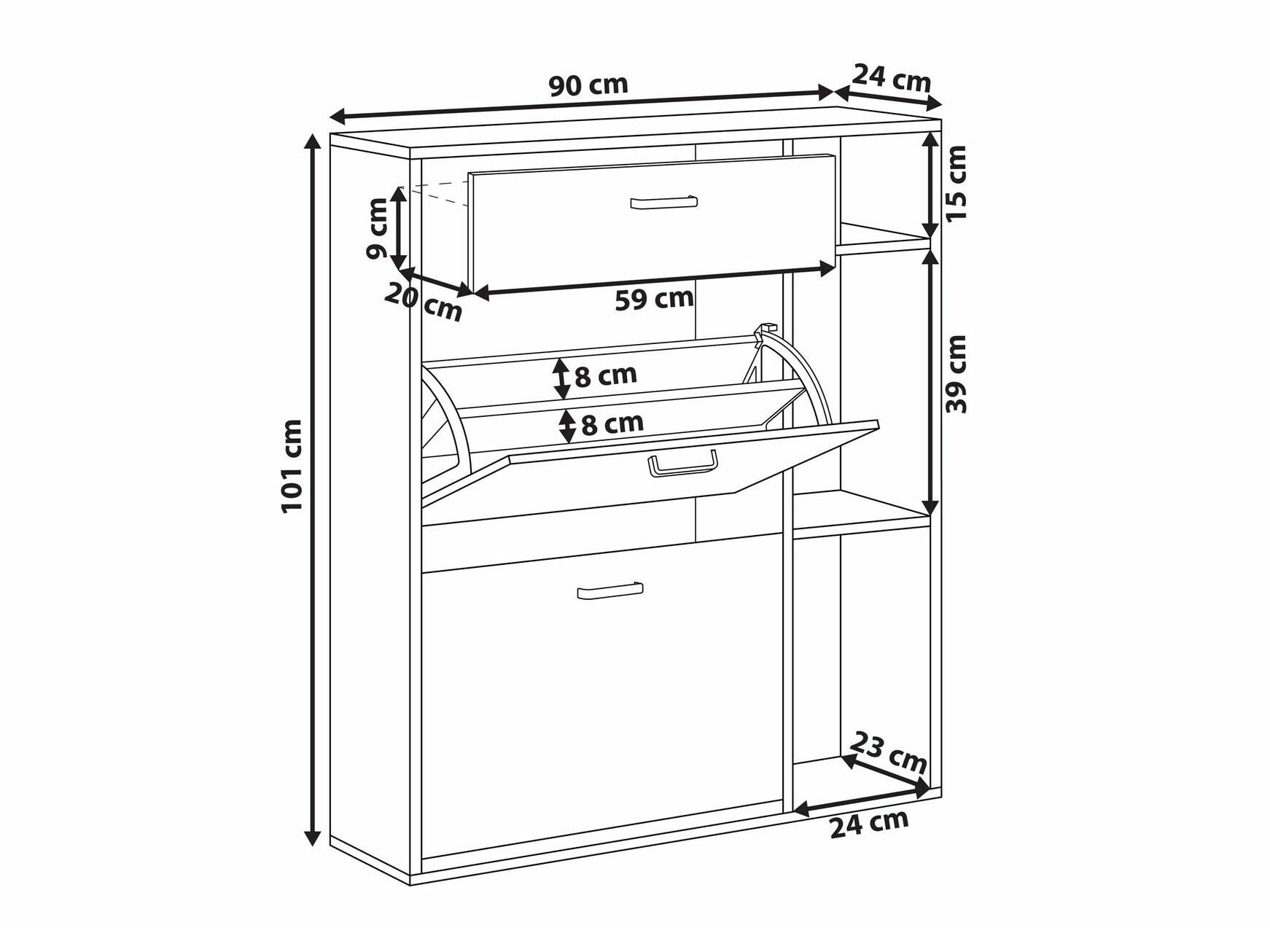 Ormarić za cipele Berwyn 2393