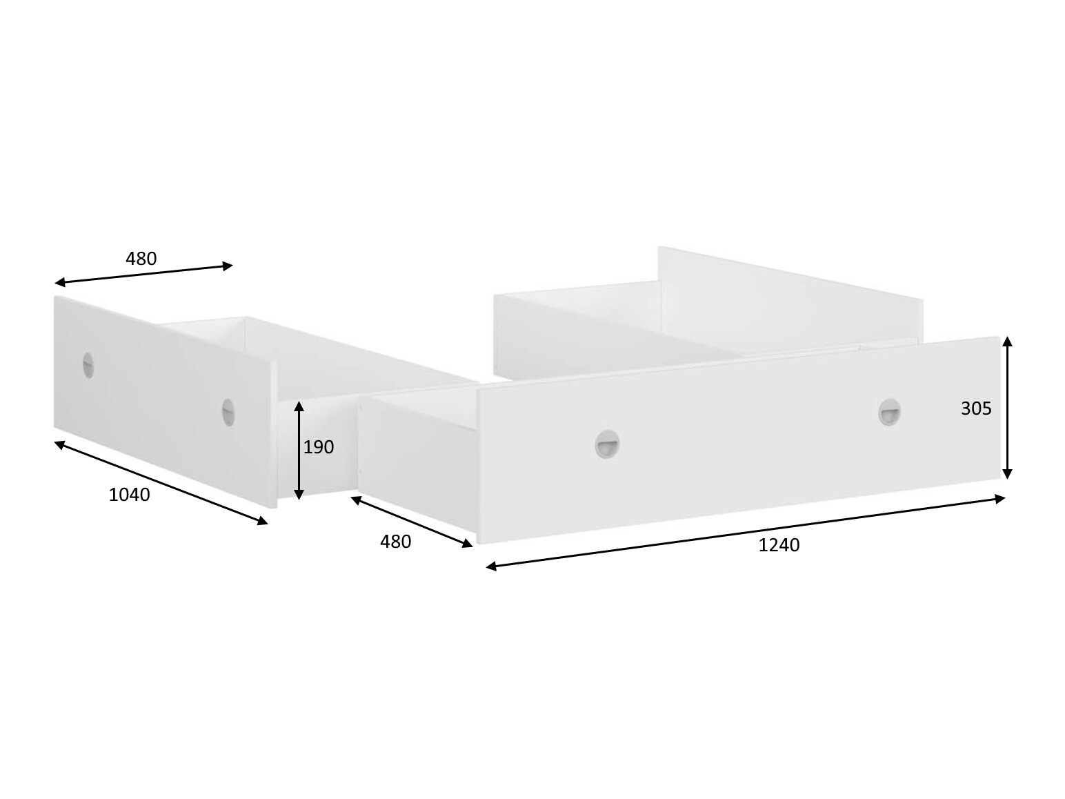 Prostor za pohranu Novsore 131 (Bijela) (3 kom.)