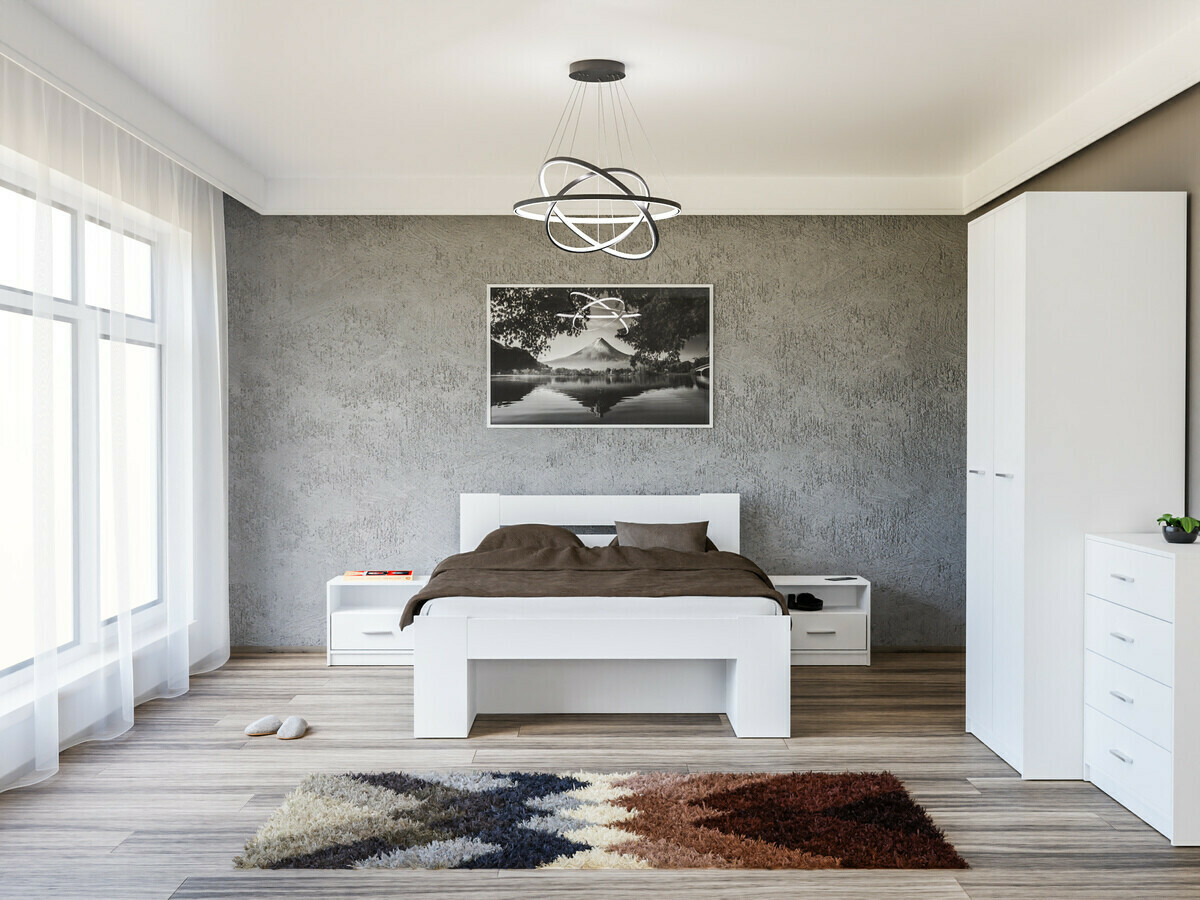 Set za spavaću sobu Novsore 147 (Bijela)