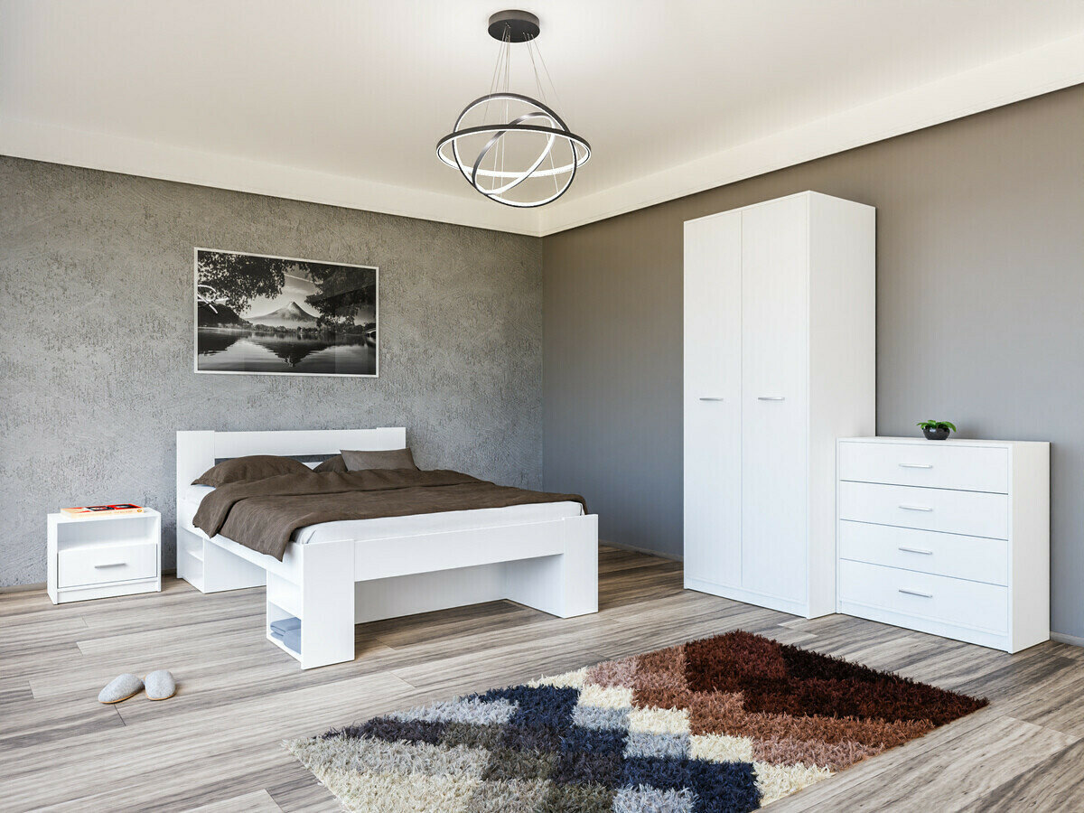 Set za spavaću sobu Novsore 147 (Bijela)