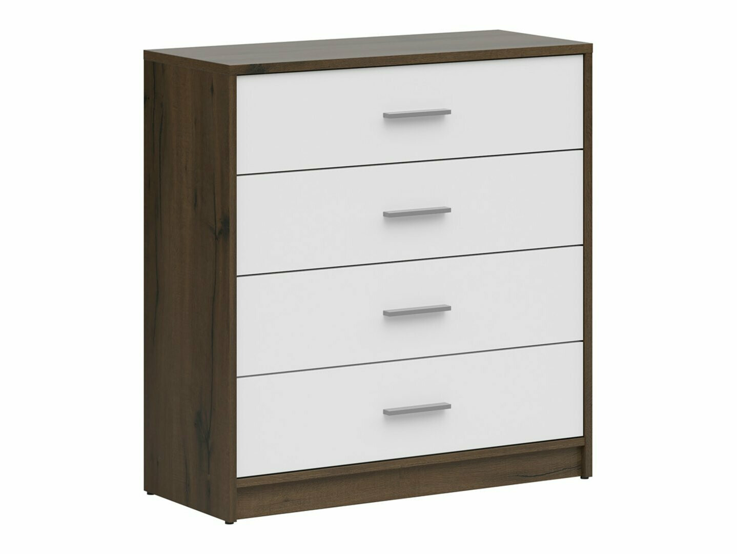 Komoda Novsore 101 (Tamni hrast + Bijela)