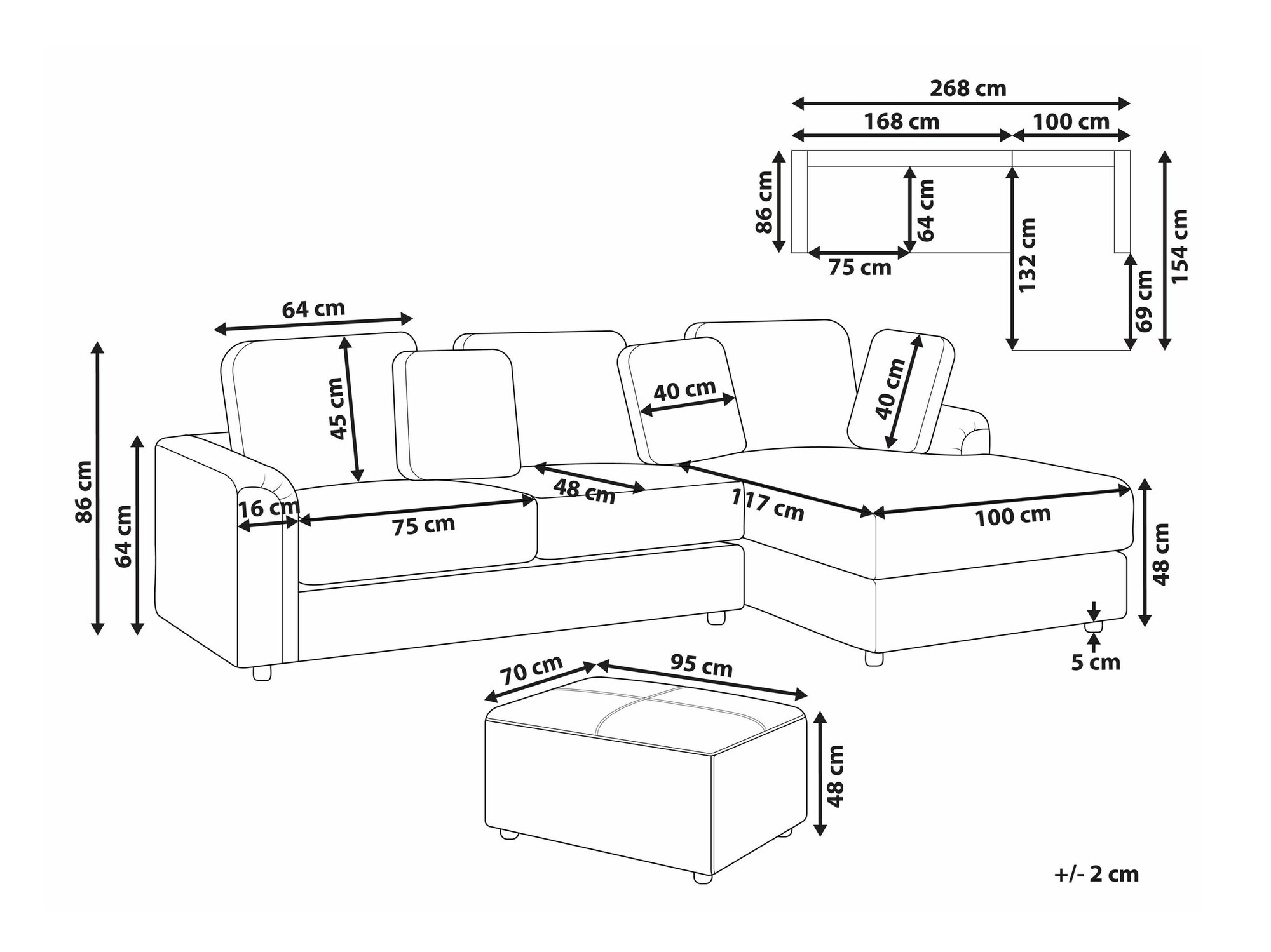 Tapecirani namještaj Berwyn 2397