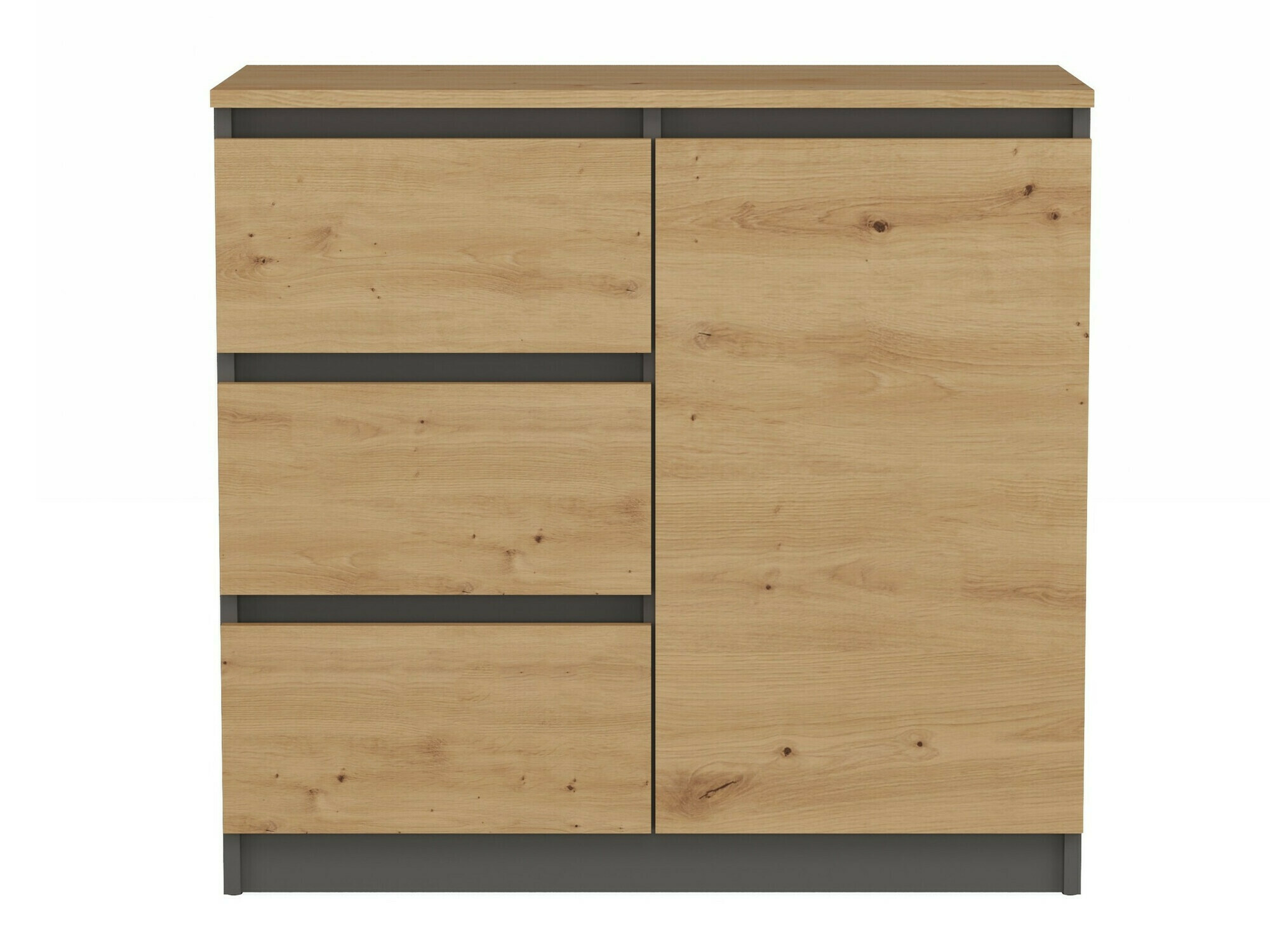 Komoda Elbvelu 109 (Antracit + Hrast Artisan)