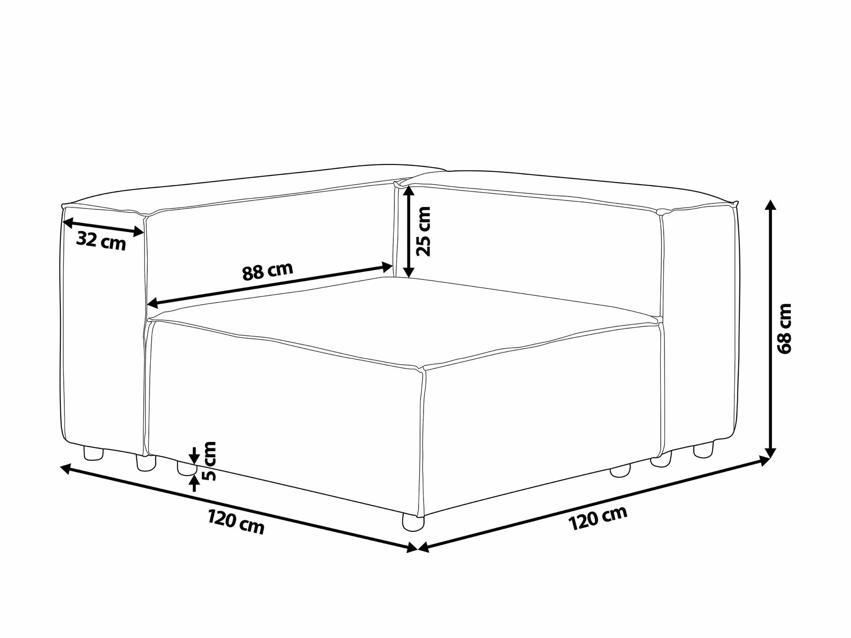 Modularne sjedeće garniture Serophi 101 (Zelena)