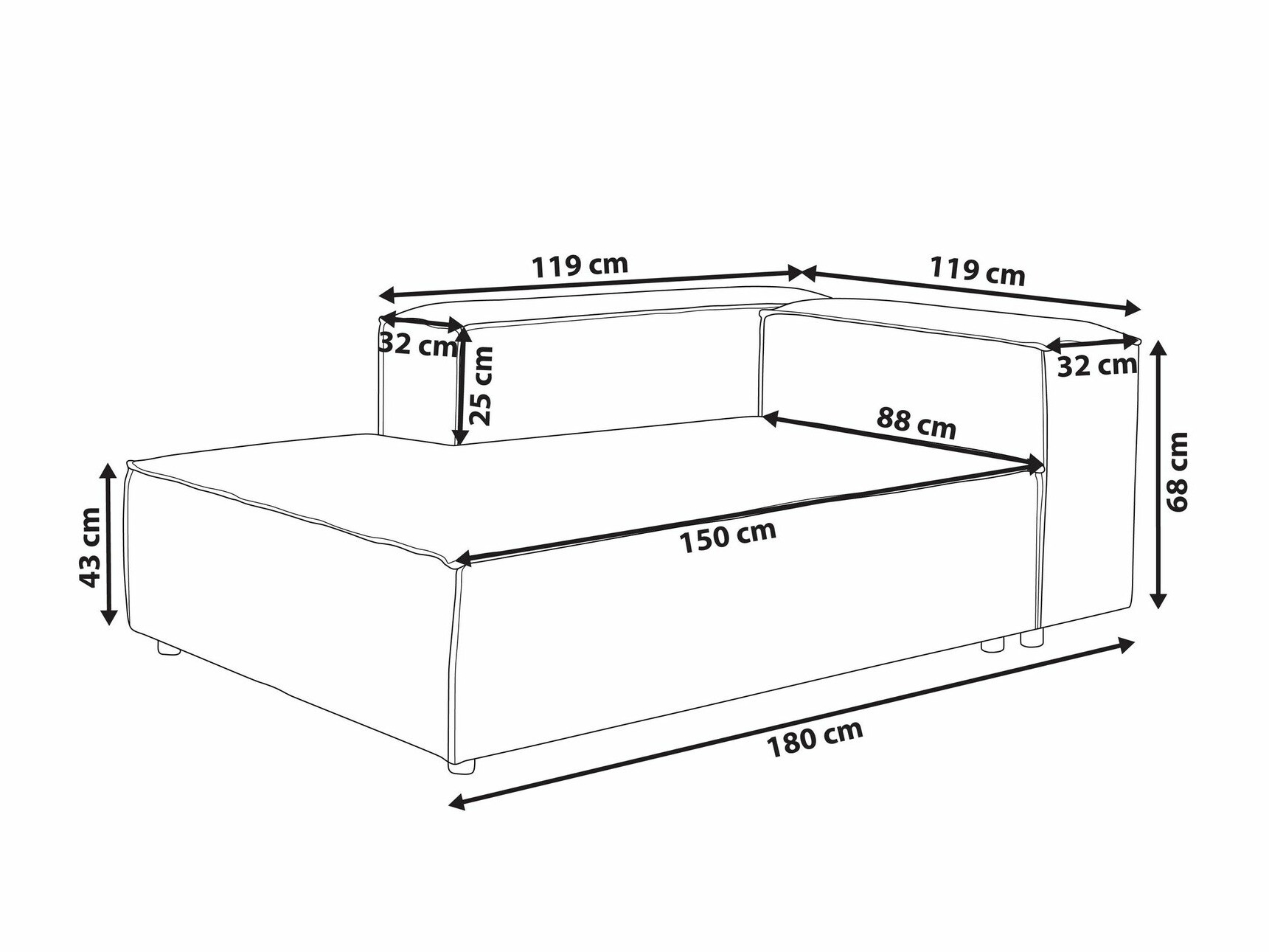 Modularne sjedeće garniture Serophi 102 (Taupe)