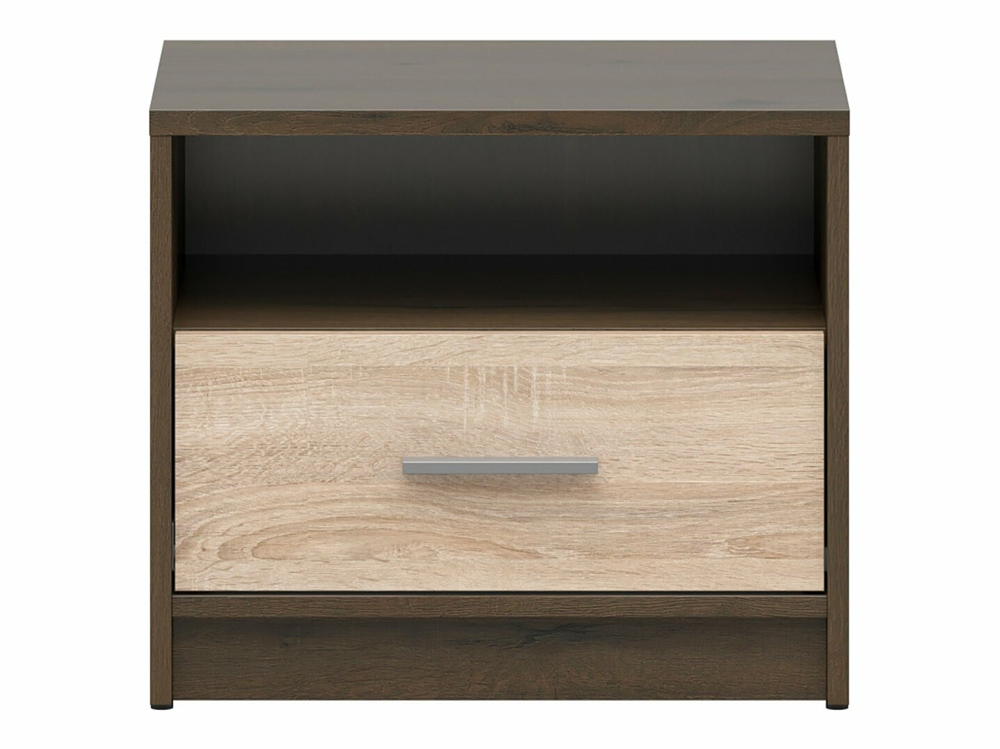 Noćni ormarić Novsore 102 (Tamni hrast + Sonoma hrast)