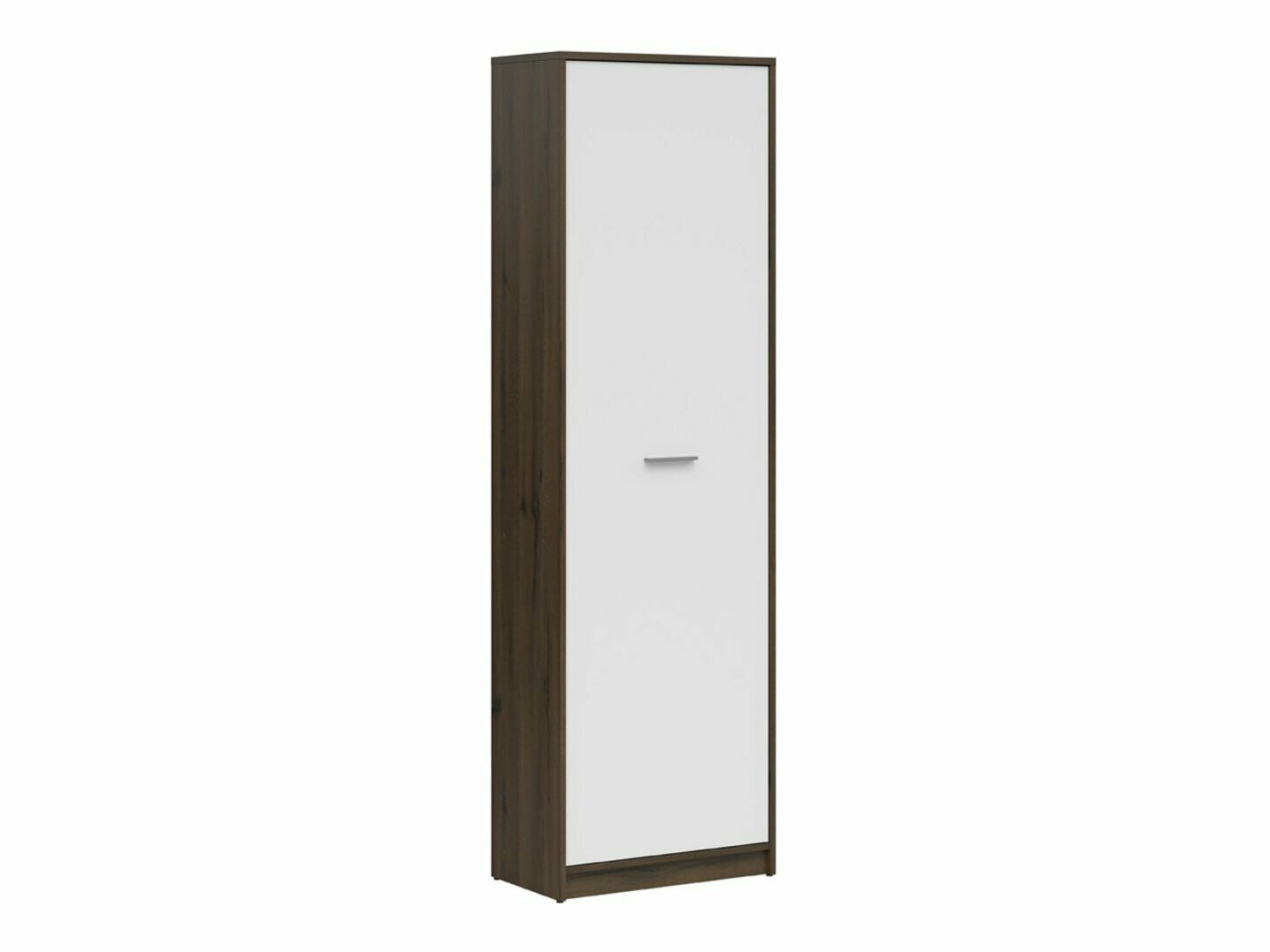 Polica Novsore 114 (Tamni hrast + Bijela)