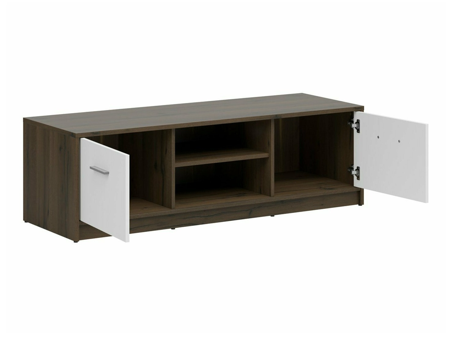 TV stol Novsore 100 (Tamni hrast + Bijela)