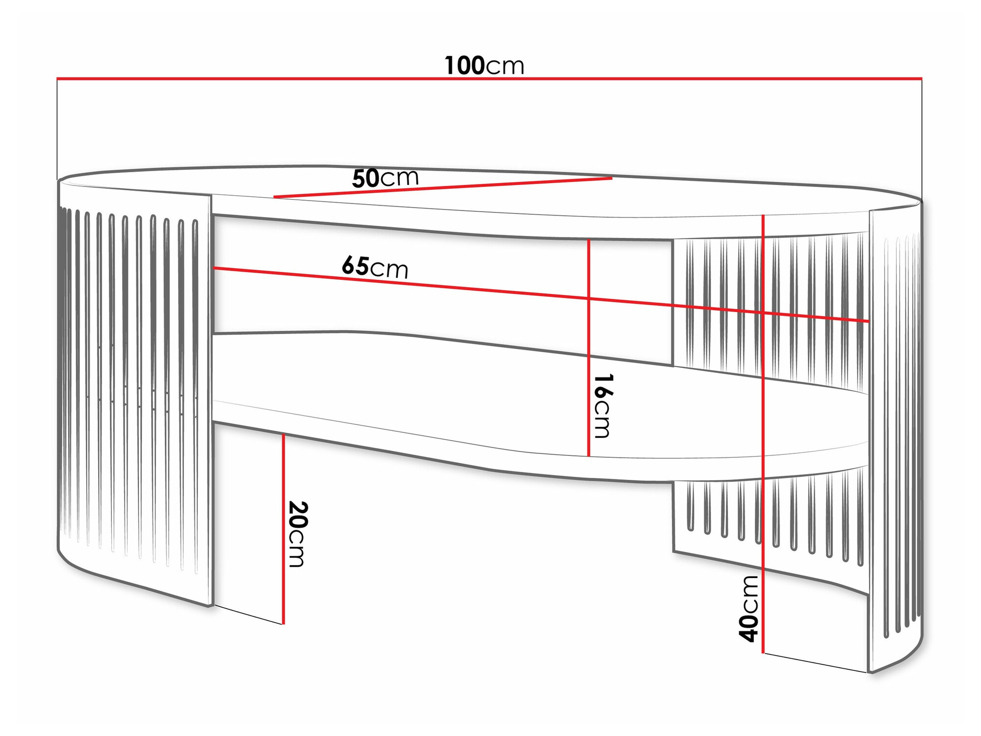 Stolić za kavu Evanola 107 (Zlatna + Bijela)