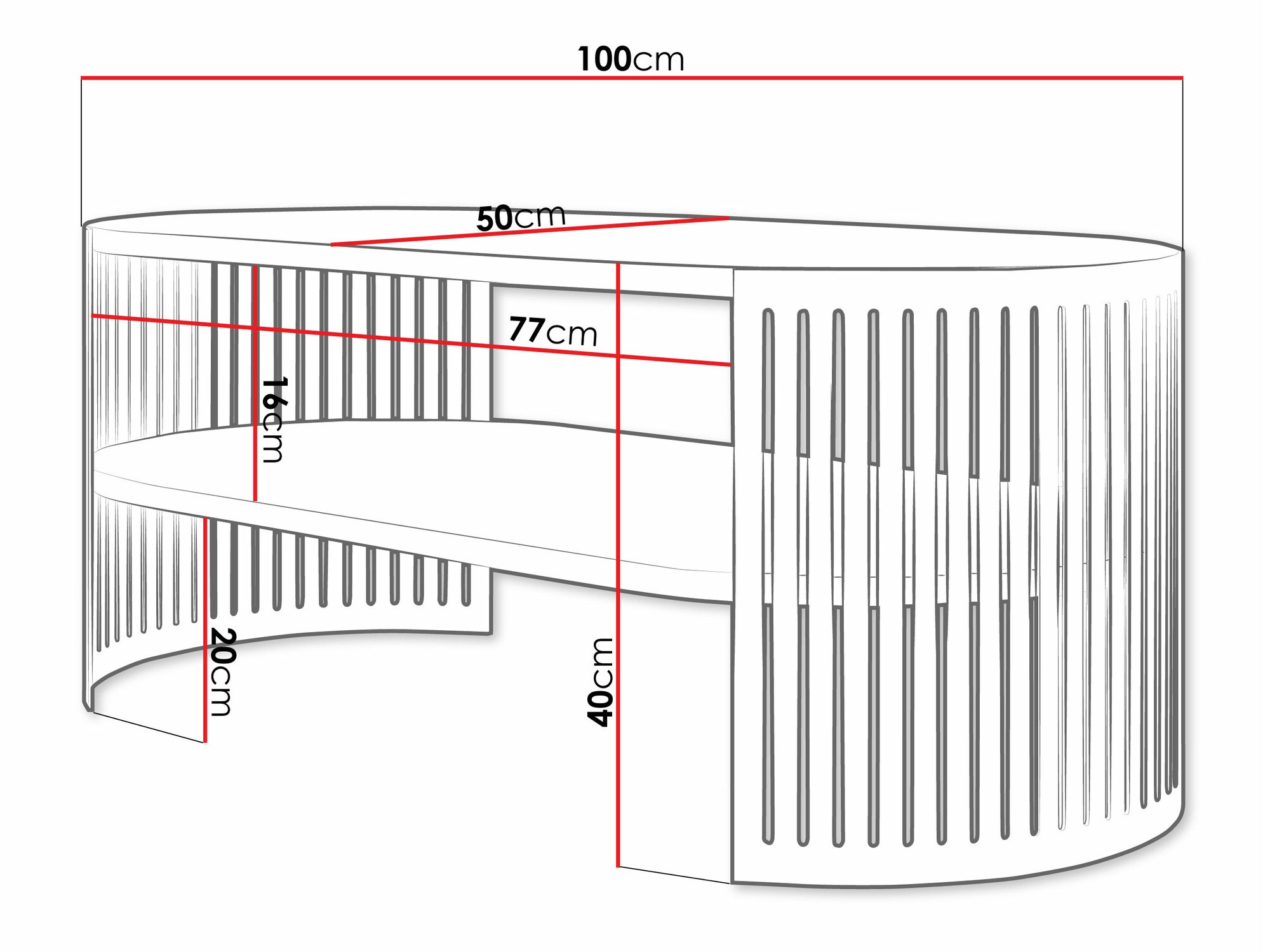 Stolić za kavu Sordore 115 (Crna + Grafit)