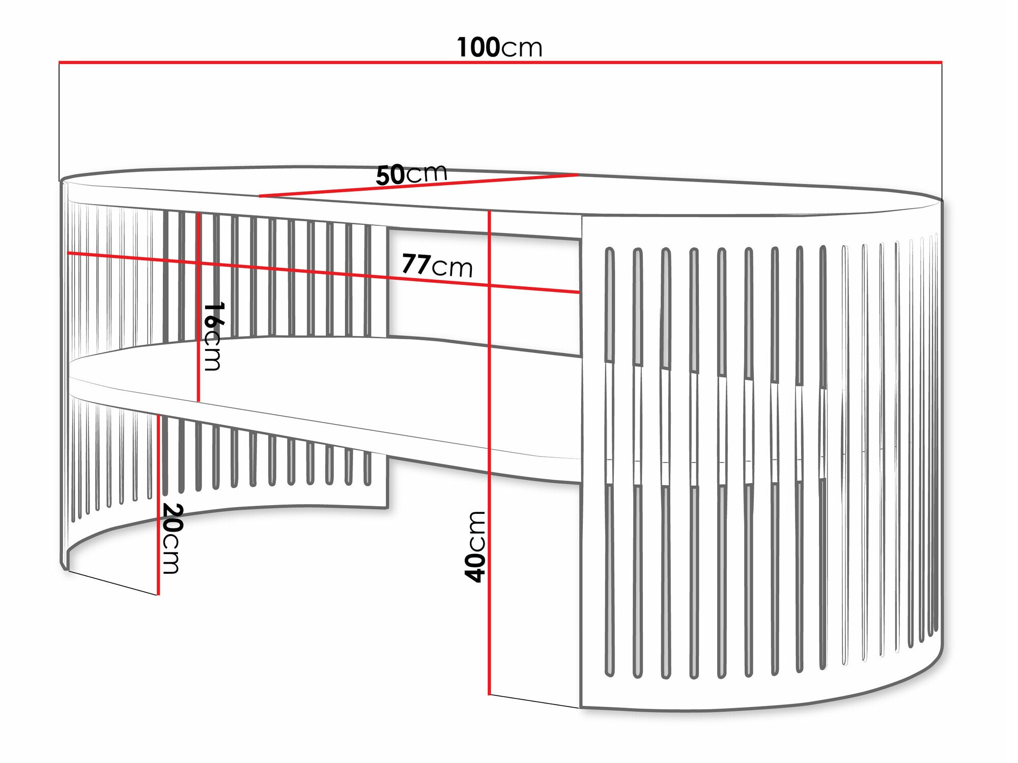 Stolić za kavu Sordore 116 (Zlatna + Bijela)