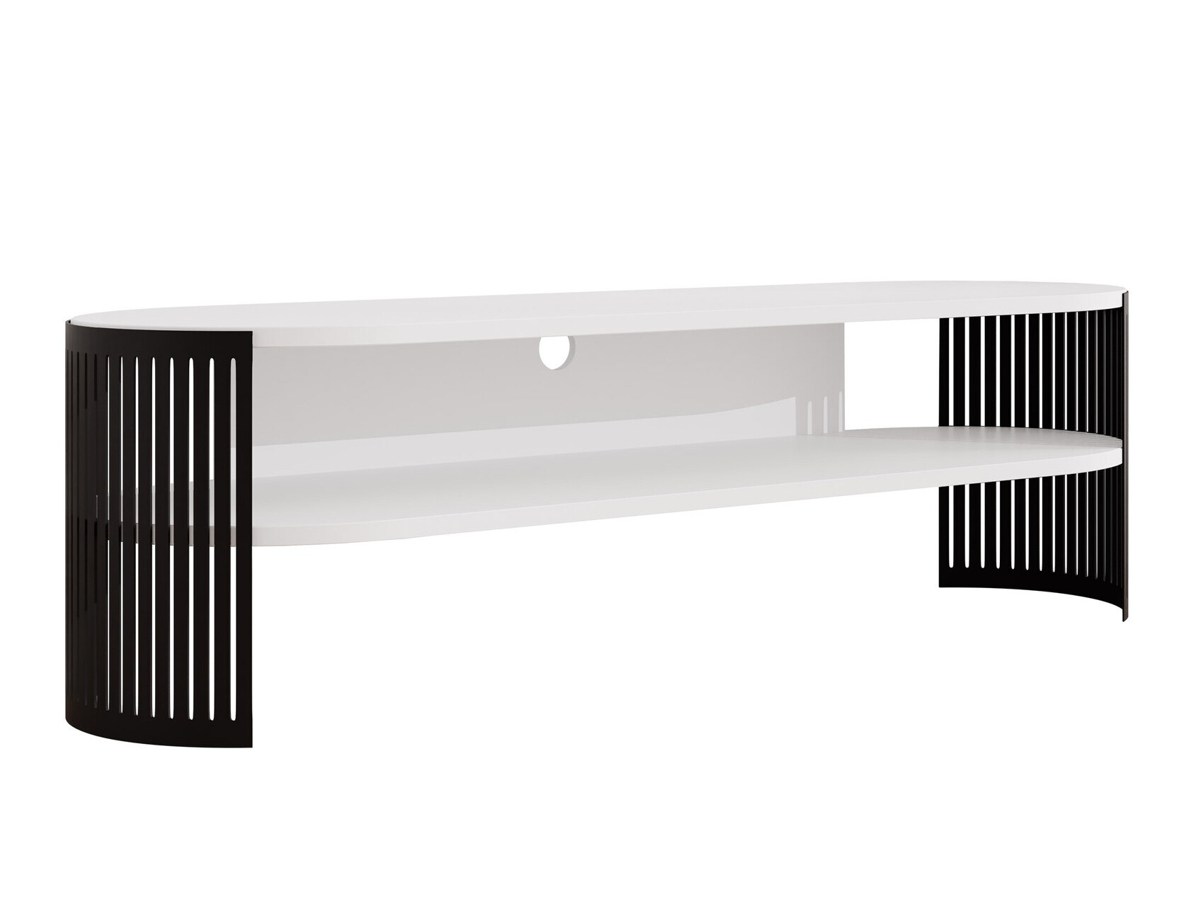 TV stol Civer (Crna + Bijela)