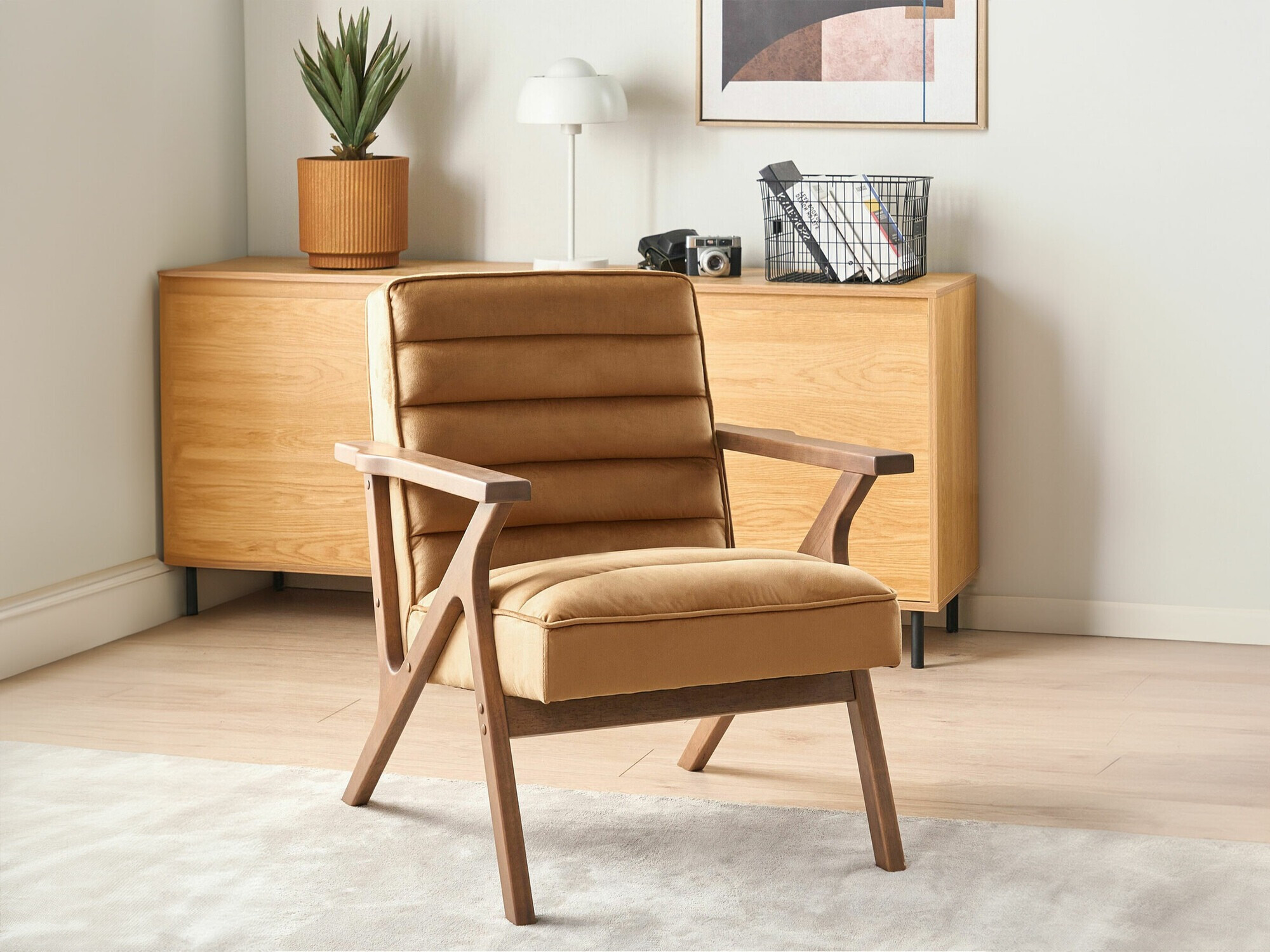 Fotelja Berwyn 2351 (Smeđa)