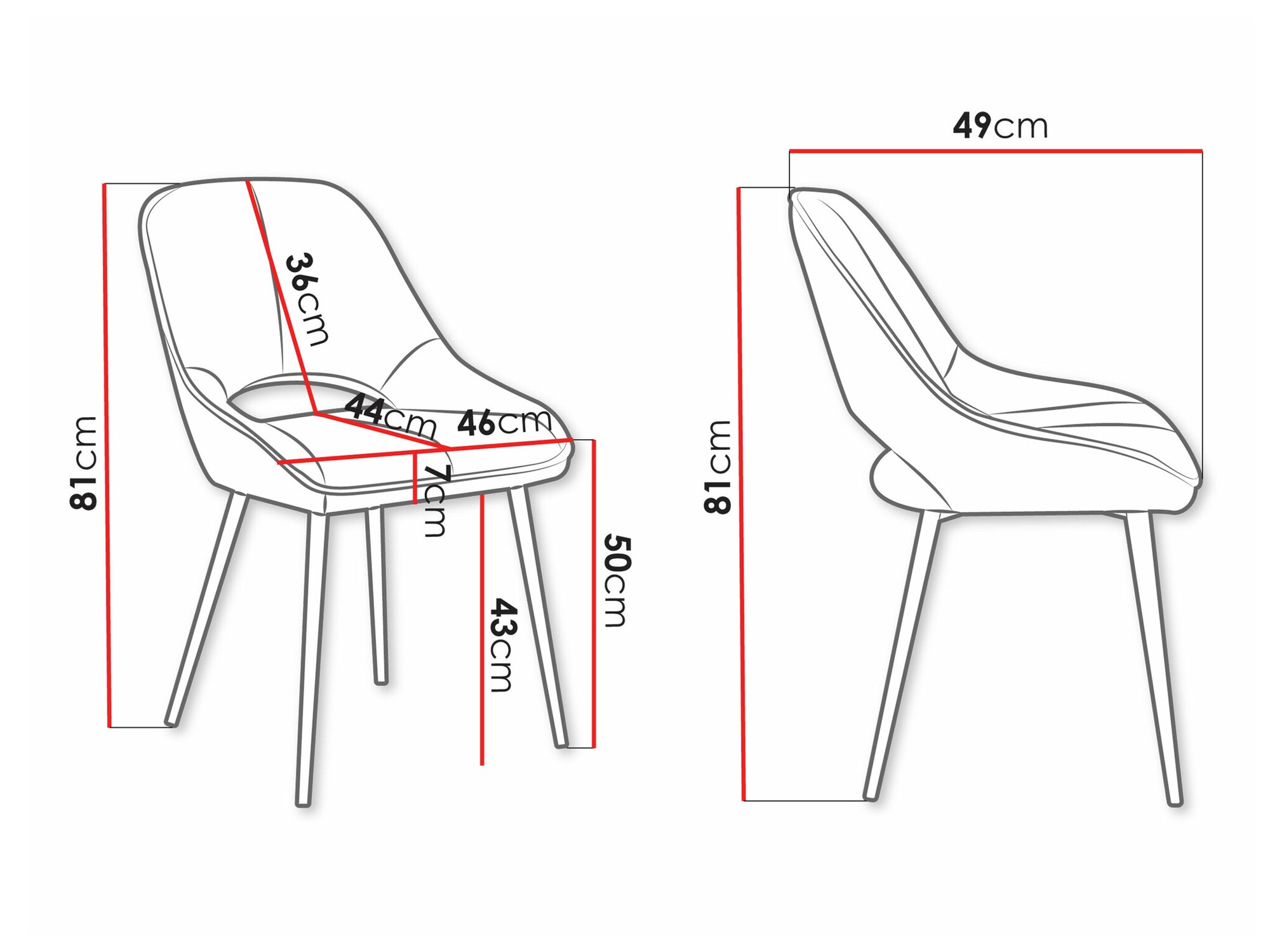 Stolica Comfivo Hilaritas XII (Crna)