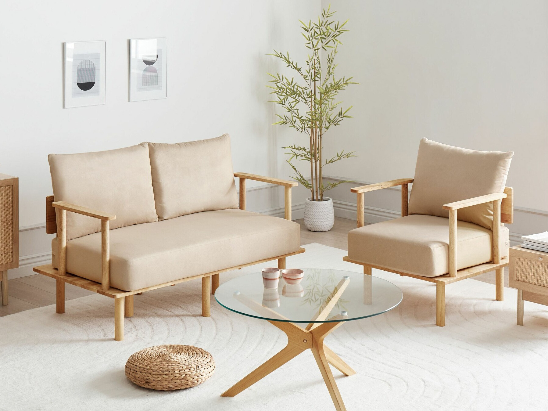 Tapecirani namještaj Berwyn 2418 (Bež)