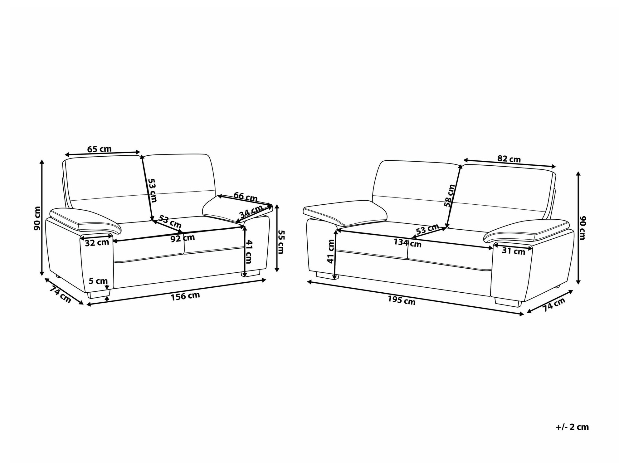 Tapecirani namještaj Berwyn 1328 (Bež)