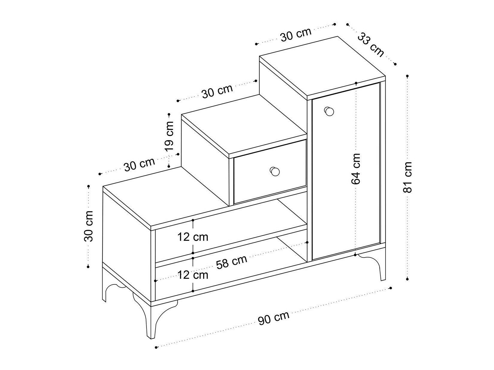 Ormarić za cipele Kailua 2353