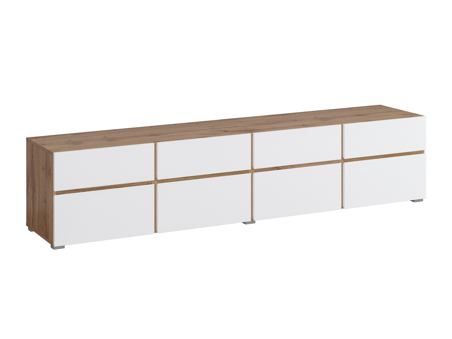 TV stol Alfere 101 (Wotak hrast + Bijela)