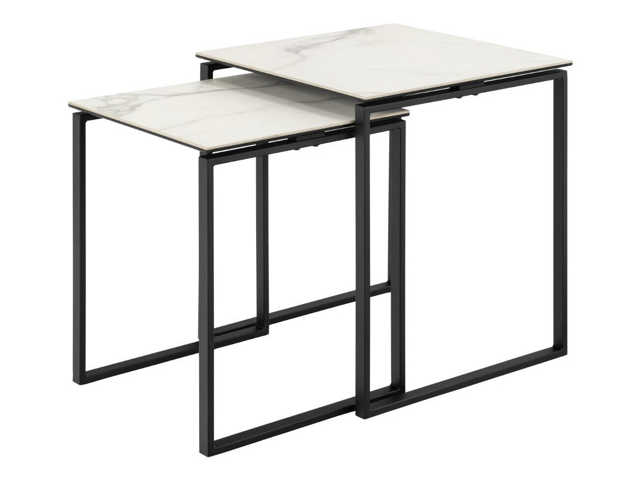 Set pomoćnih stolića Norsica 873 (Bijeli mramor)