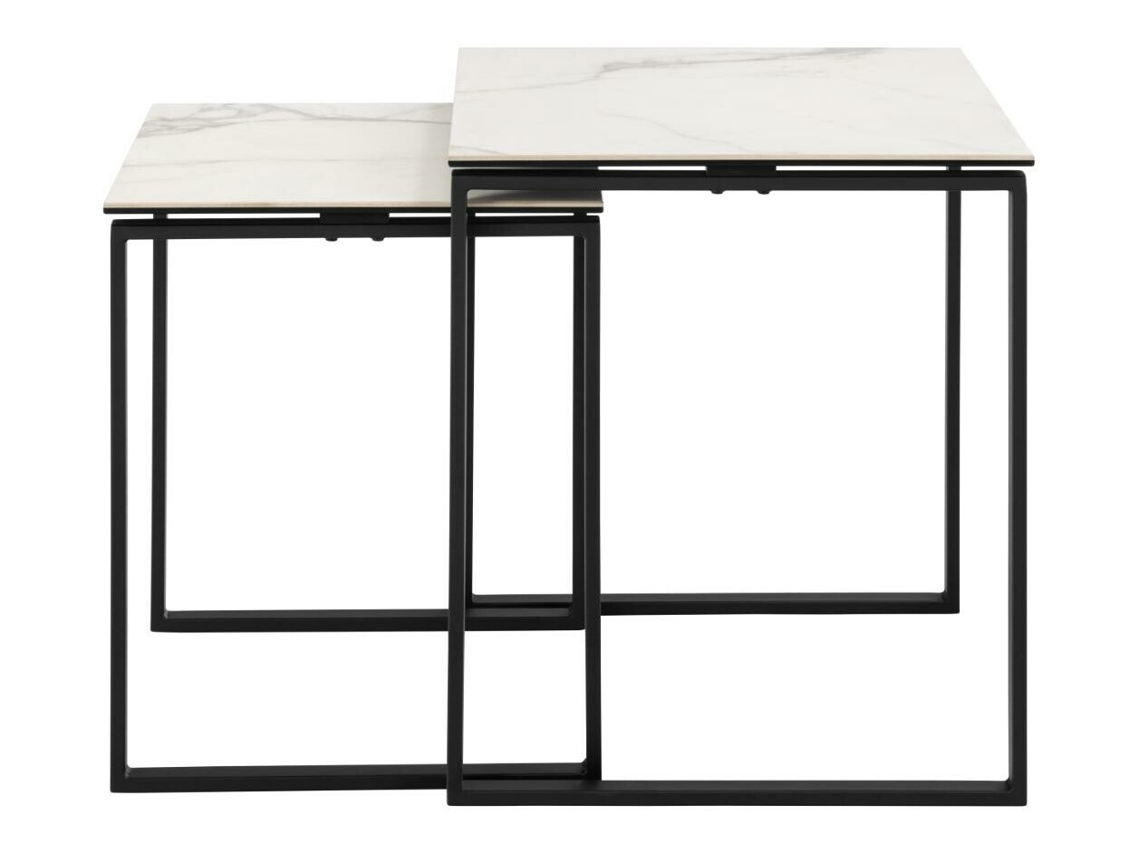 Set pomoćnih stolića Norsica 873 (Bijeli mramor)