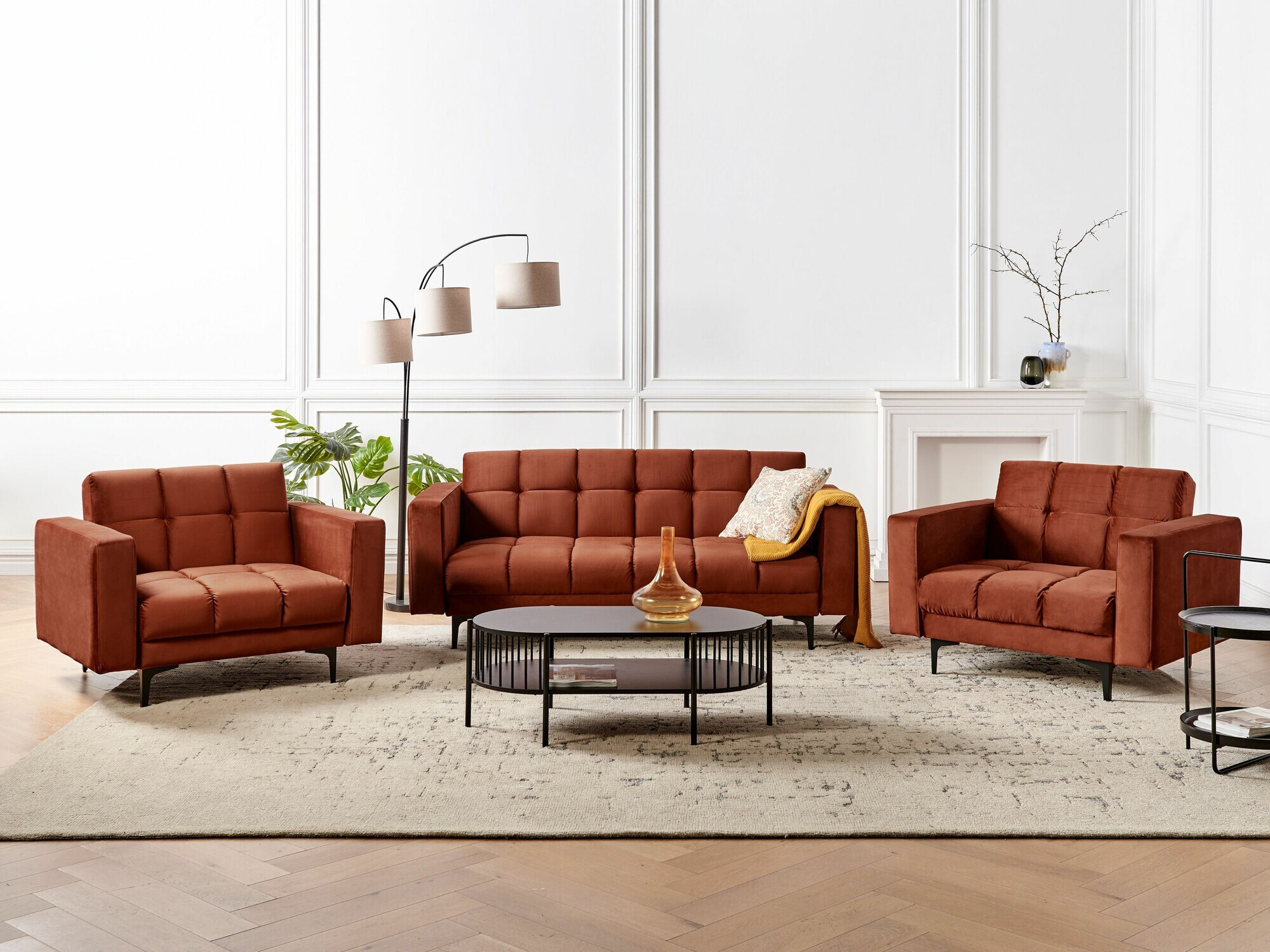 Tapecirani namještaj Mormiru 107 (Crvena)