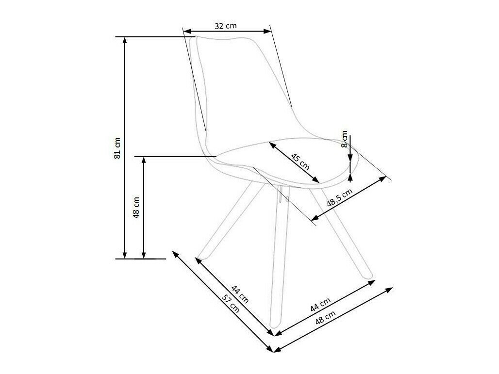 Stolica Houston 251 (Siva)