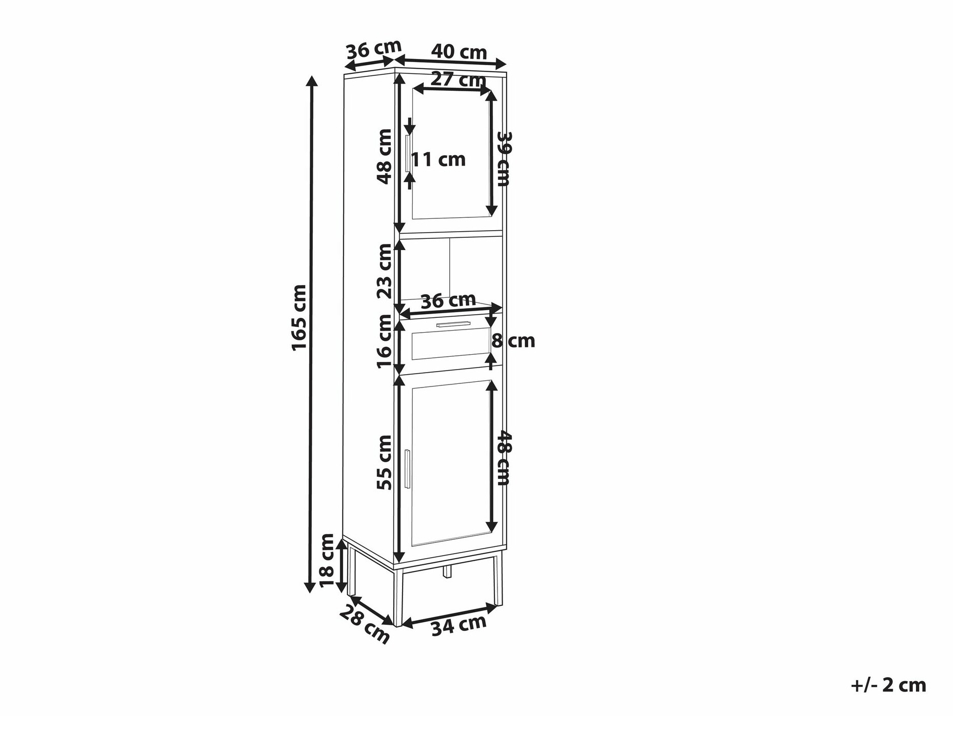 Samostojeći kupaonski ormarić Meldoru 104