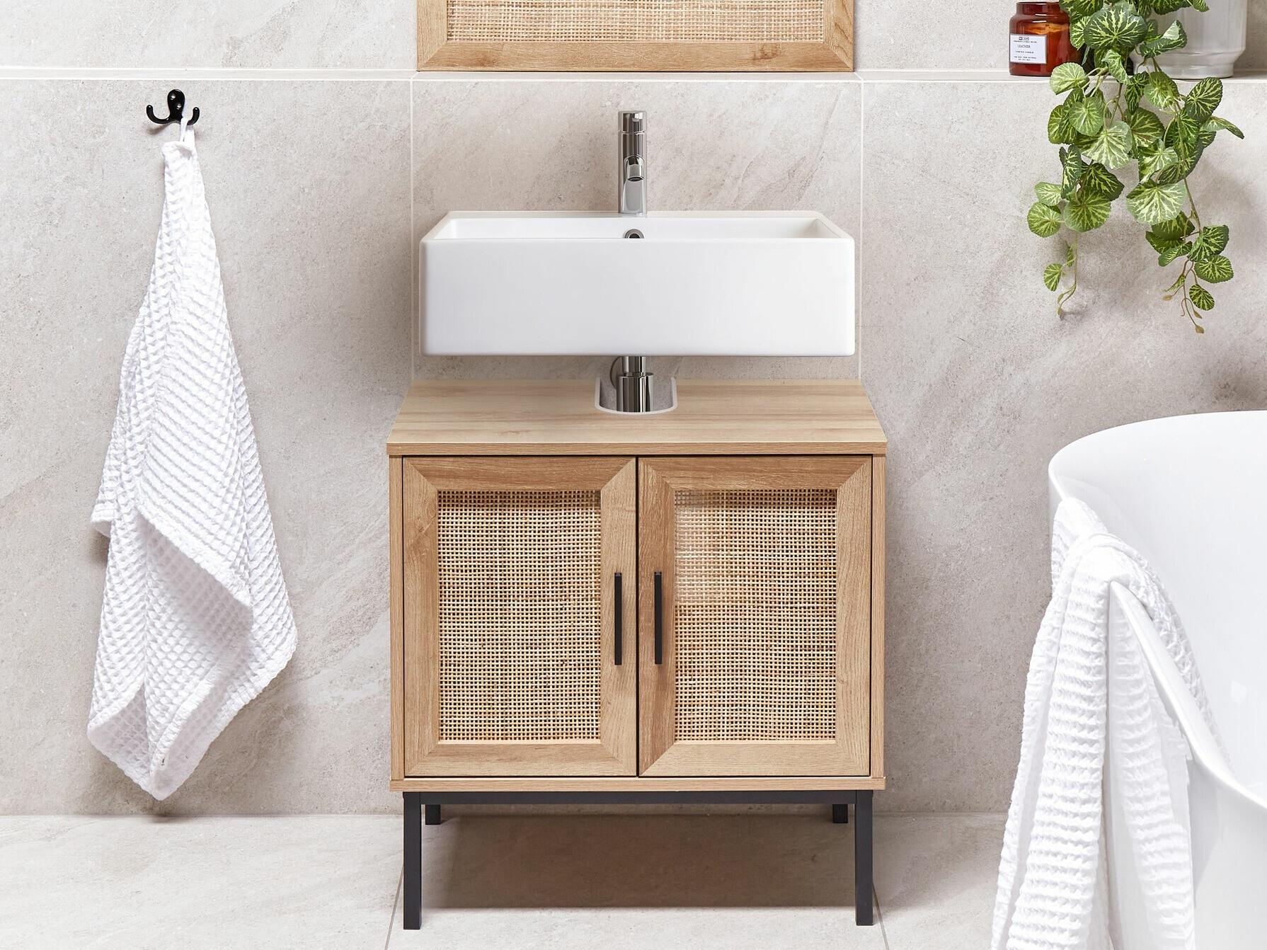 Samostojeći kupaonski ormarić za umivaonik Meldoru 105