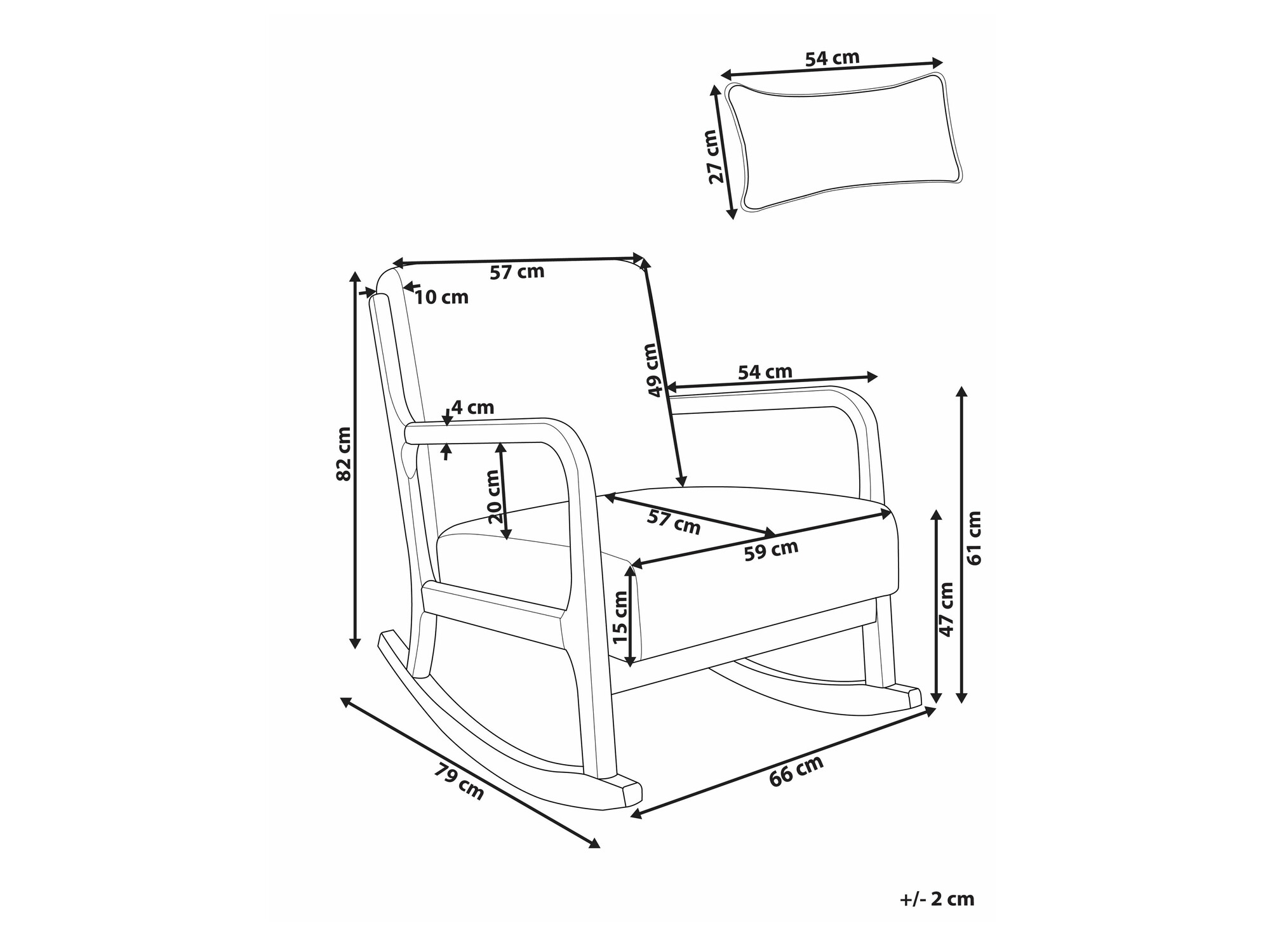 Stolica za ljuljanje Berwyn 2443