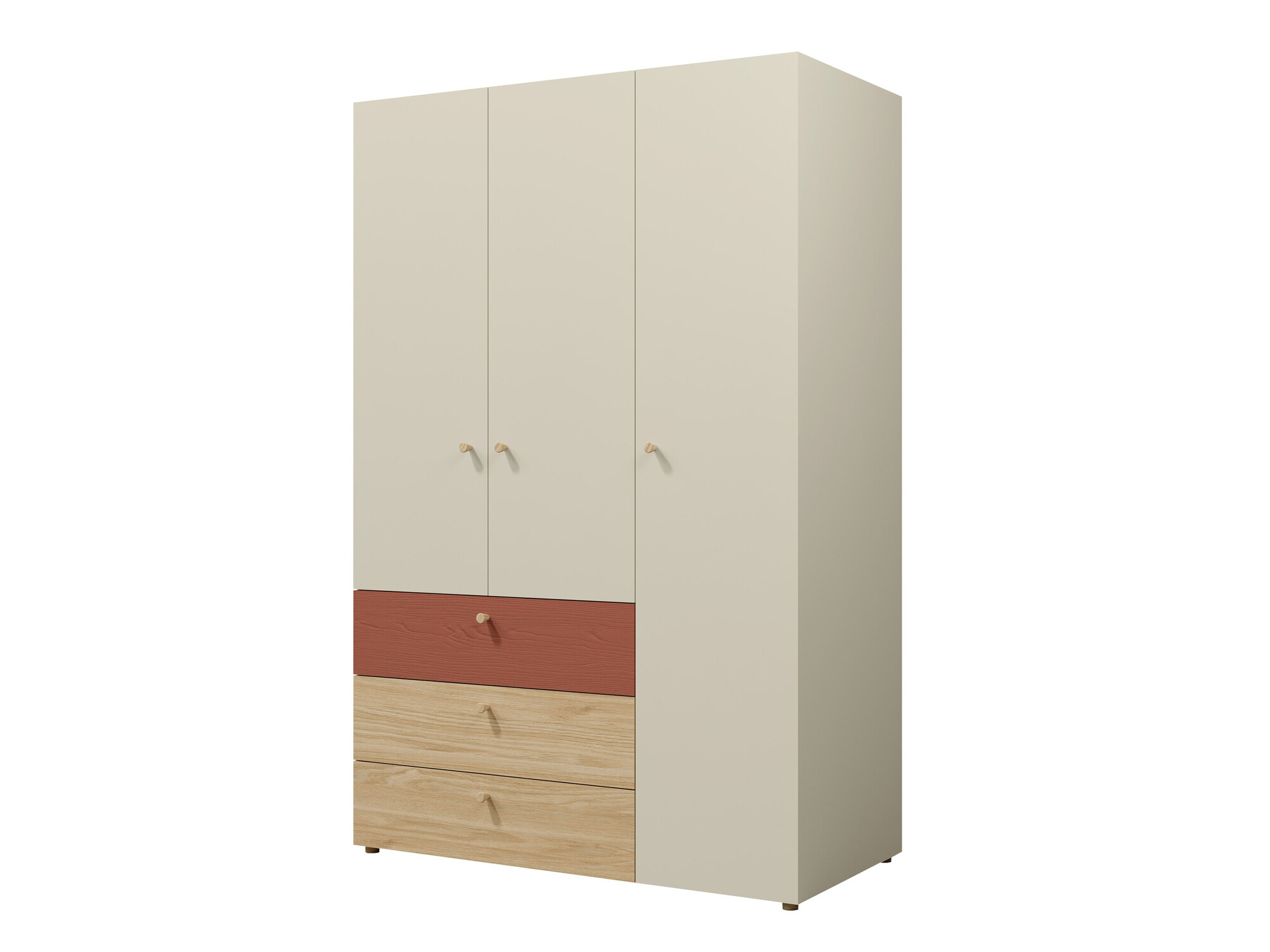 Ormar Domcali 100 (Coral + Hrast)