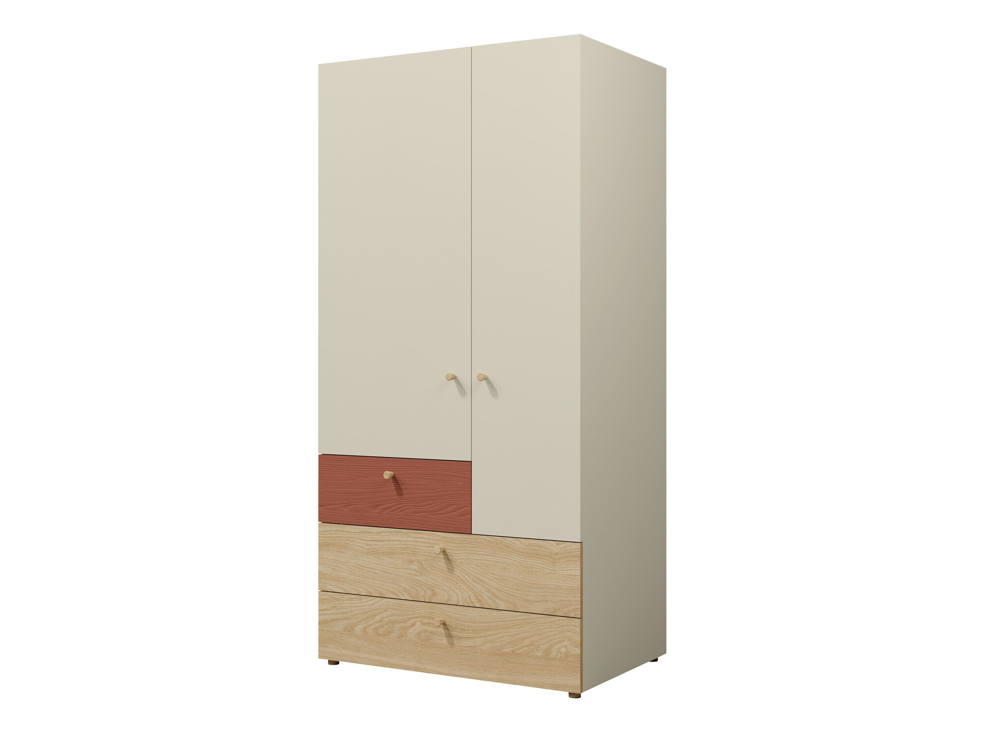 Ormar Domcali 101 (Coral + Hrast)