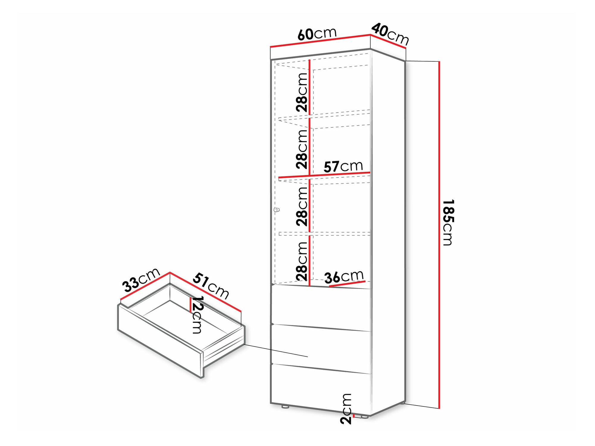 Polica Domcali 103 (Coral + Hrast)