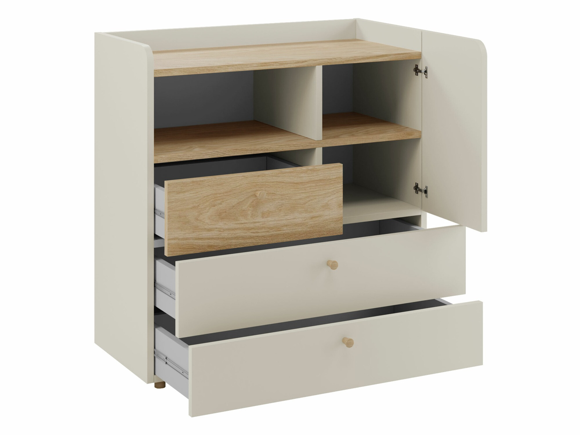 Komoda Domcali 109 (Coral + Hrast)