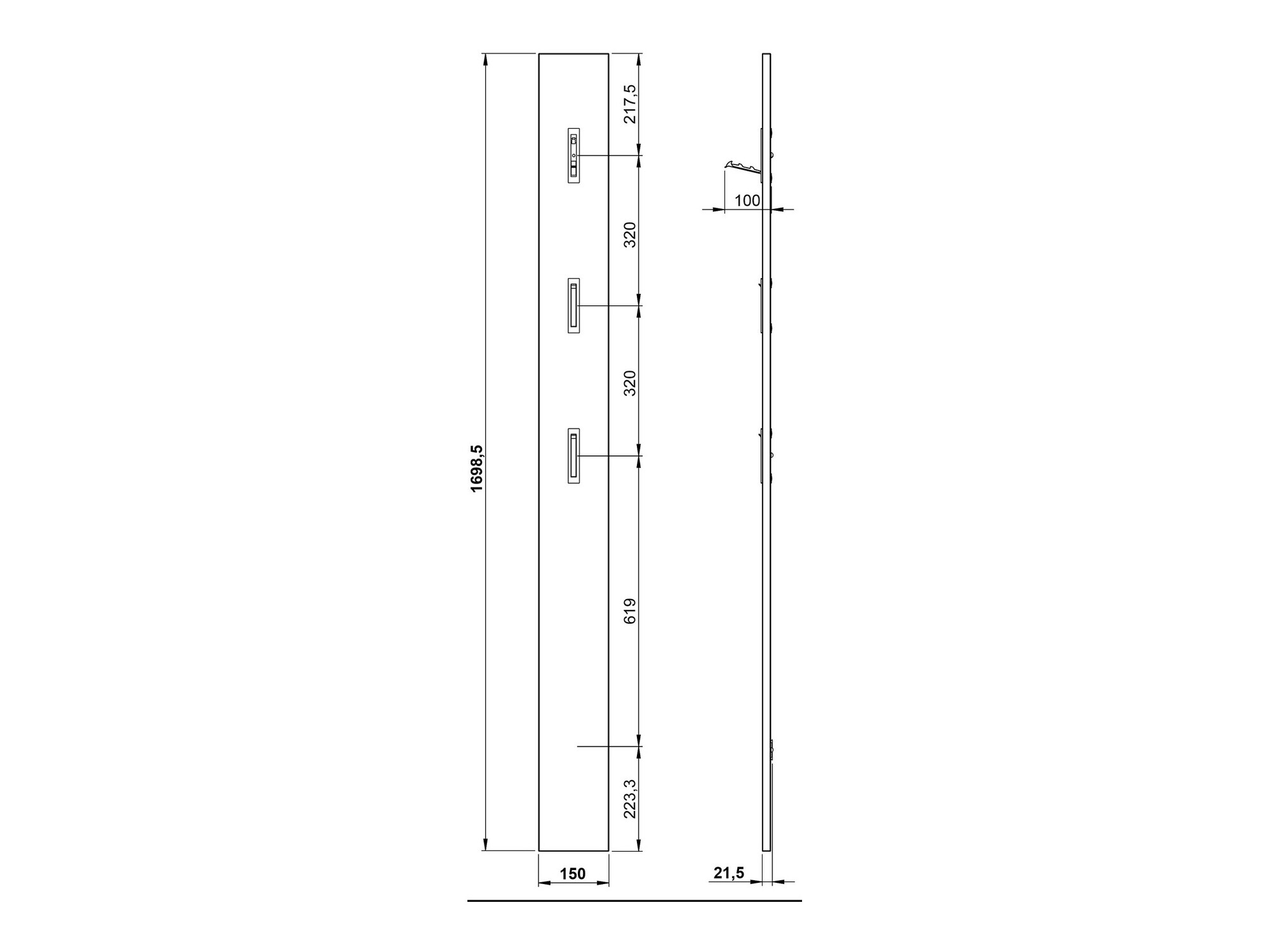 Set za hodnik Lircamu 102 (Bijela)