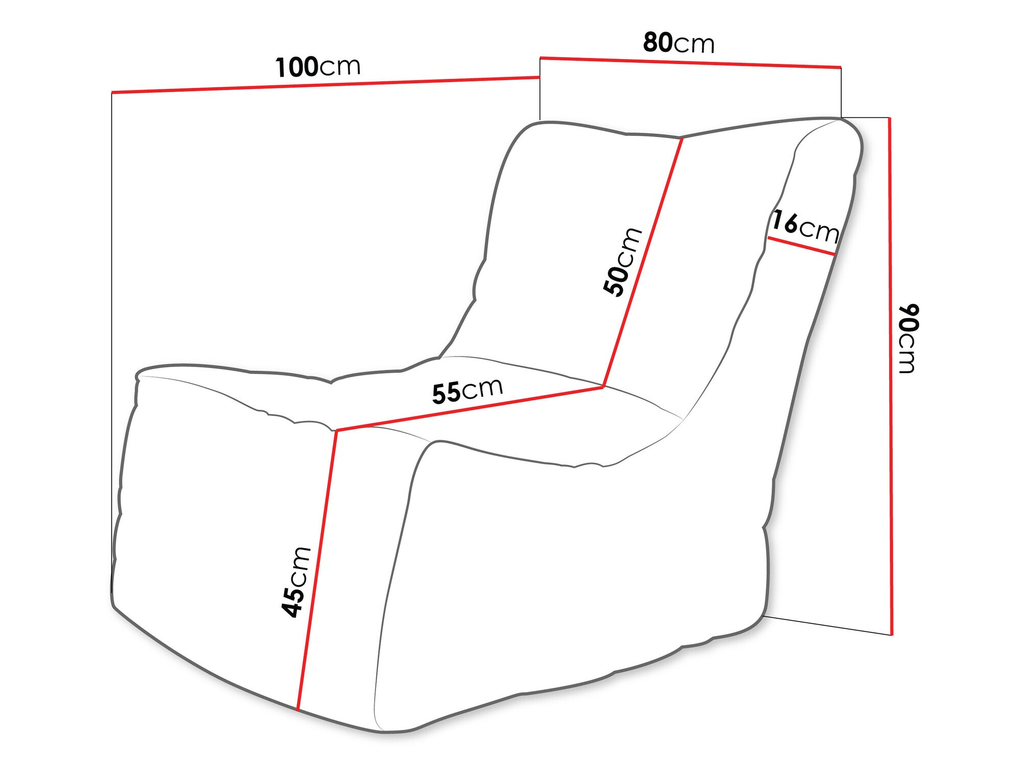 Vreća za sjedenje Passeral (Poso 100)