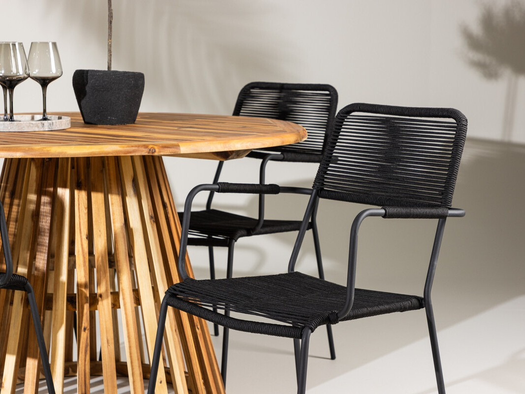 Set stola i stolica Dallas 4631 (Crna)