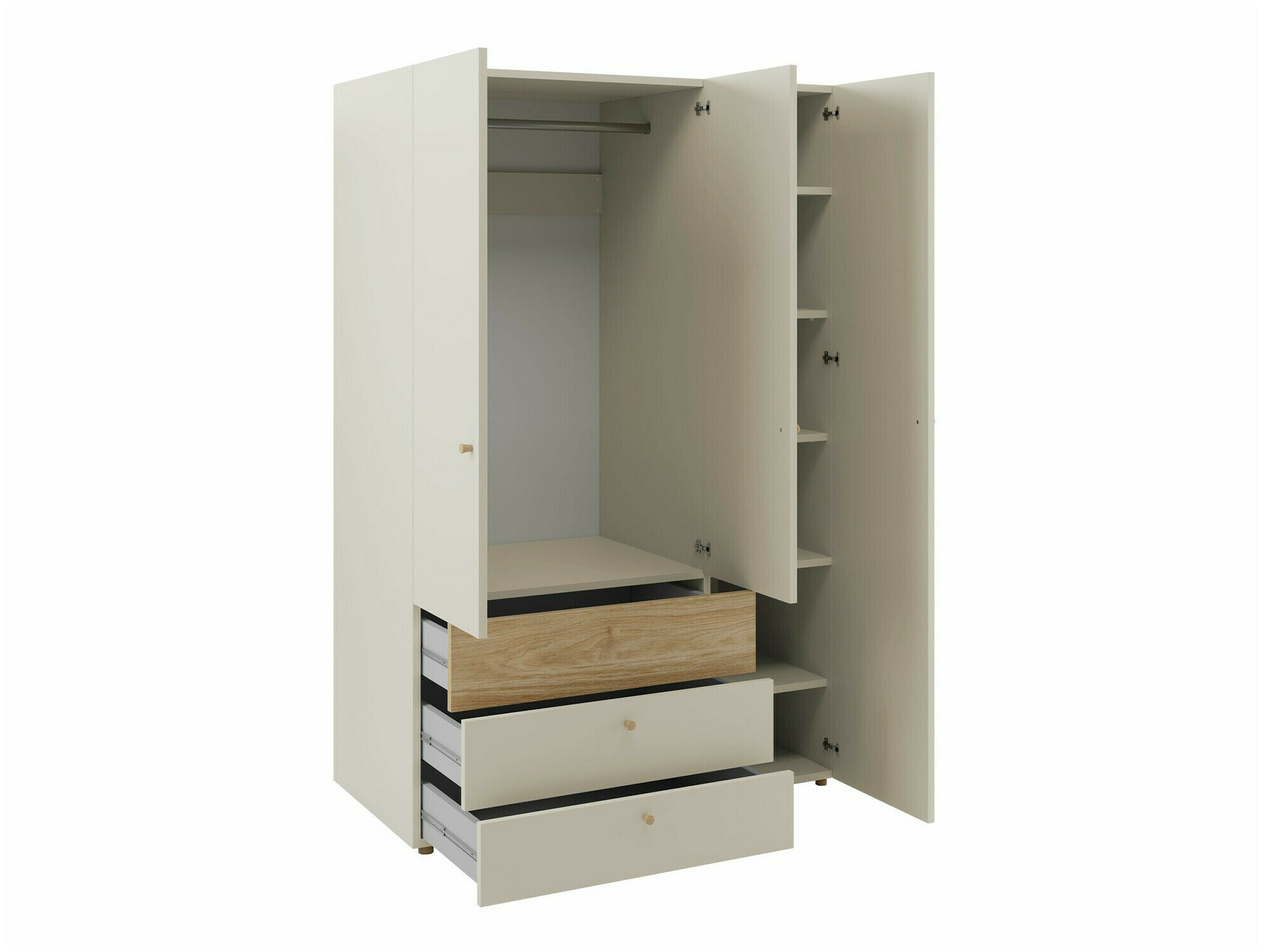 Set za dječju sobu Domcali 116 (Siva + Hrast)