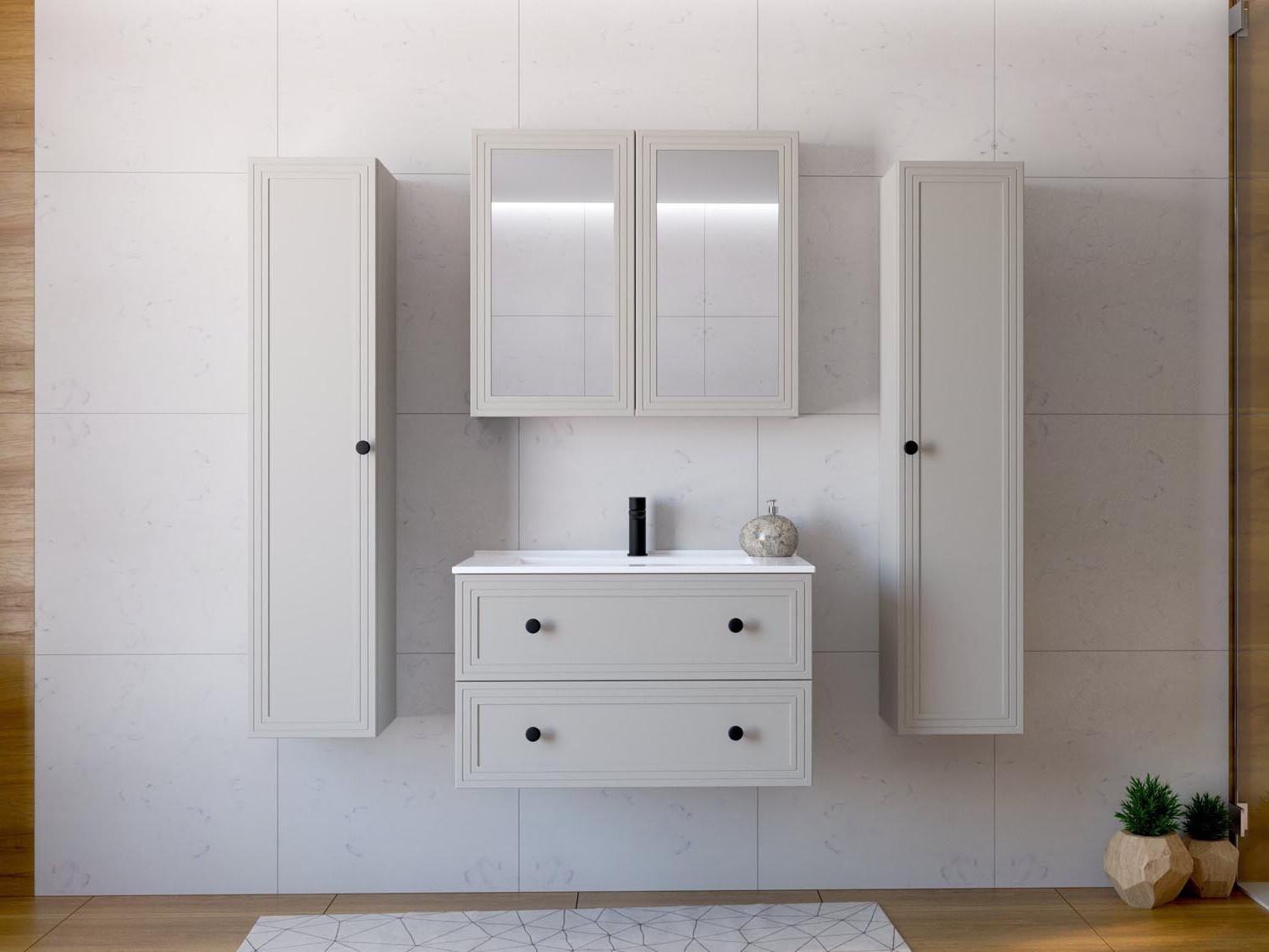 Zidni ormarić za umivaonik Fiovele 104 (Kašmir)